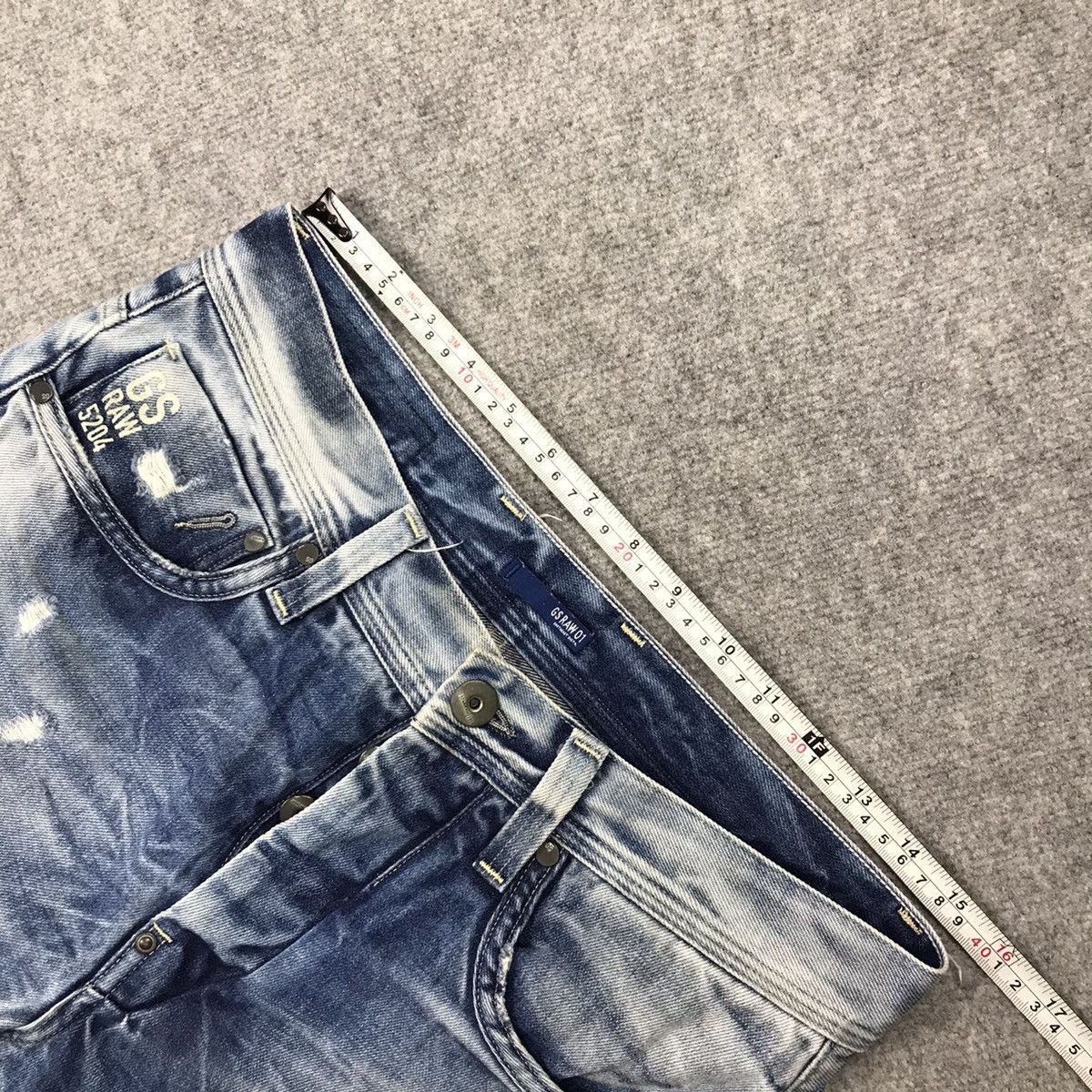 G-Star × Japanese Brand G STAR RAW DENIM BLUE FADED DENIM PANTS 144 Size US 30 / EU 46 - 15 Thumbnail