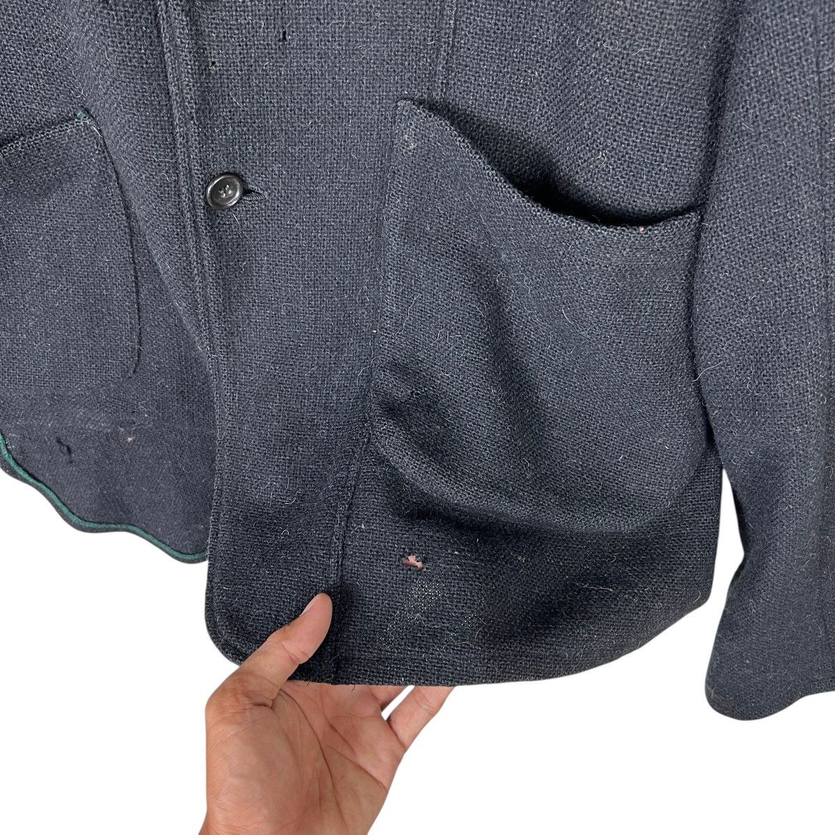 Japanese Brand Vintage MilkBoy Milk Boy Wool Layered Jacket made In Japan Size US L / EU 52-54 / 3 - 8 Thumbnail