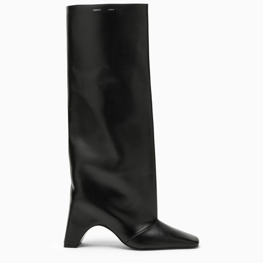 image of Coperni O1D2Blof0224 Black Leather Bridge Boot In Black, Women's (Size 8)