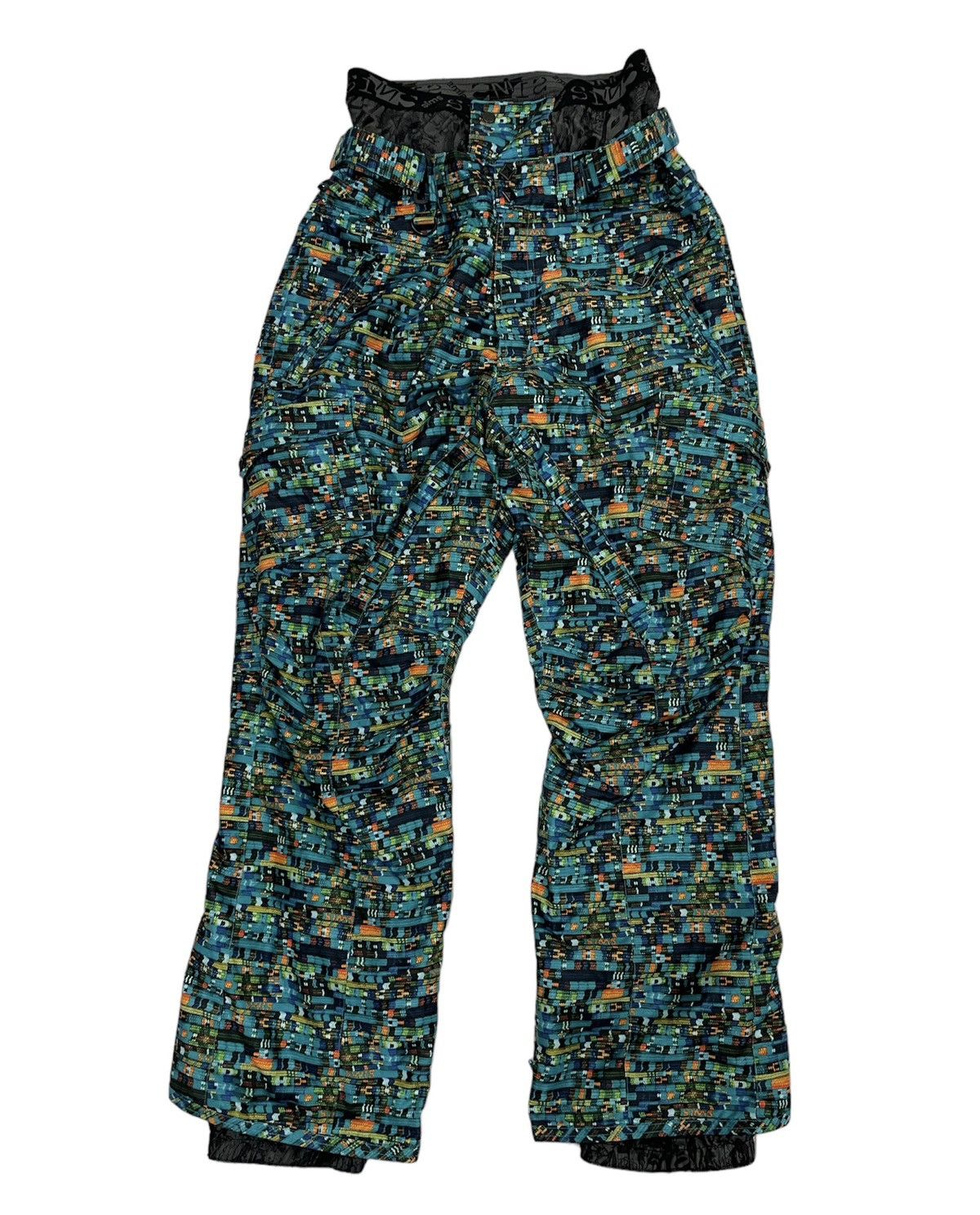 The North Face Vintage SIMS Snowboard Bib Pants Digital Camouflage bondage