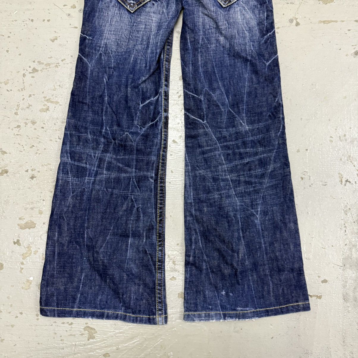 Beauty Beast 🔥Flared🔥 Japanese Riobera Rhine Stone Jeans🔥 Size US 26 / EU 42 - 13 Thumbnail