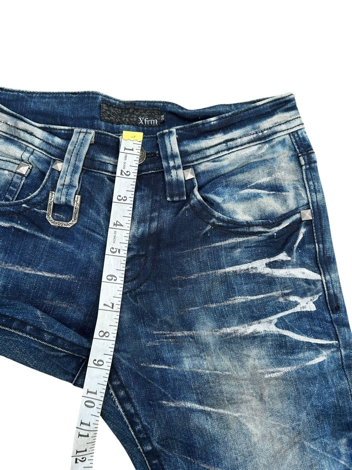 Kapital Xfrm Skull Punk Japanese Distressed Denim Jeans Size US 28 / EU 44 - 20 Thumbnail