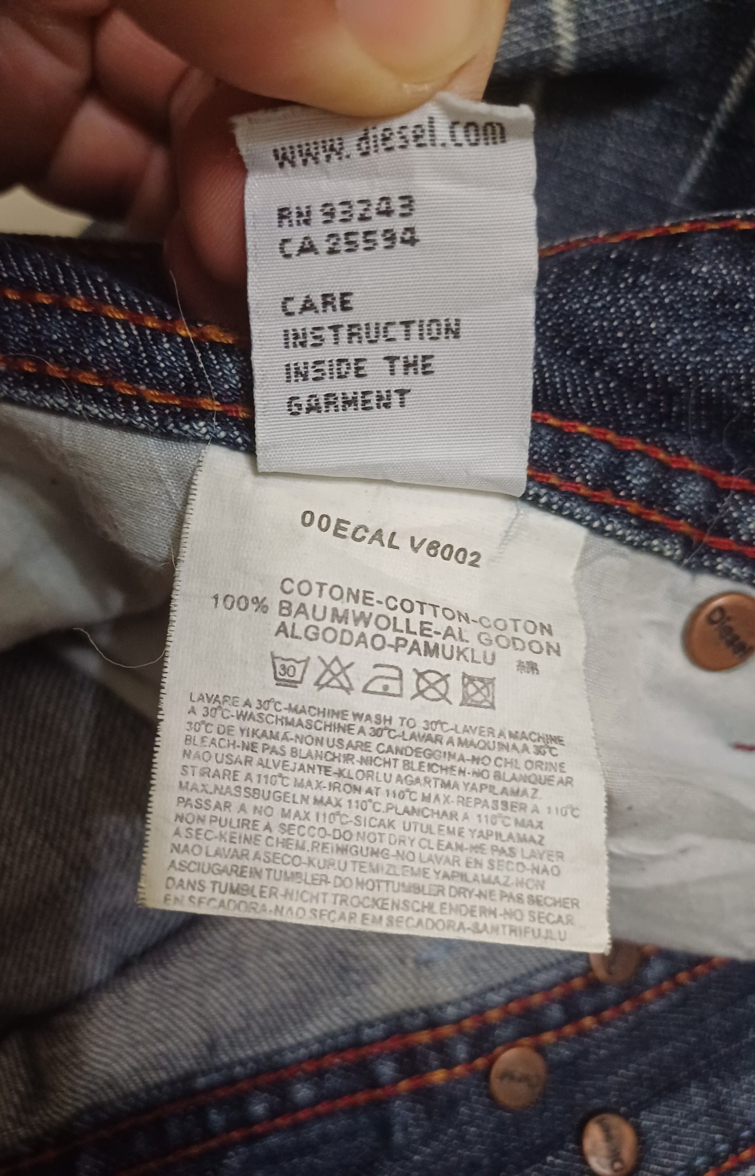 Diesel Superb loose DIESEL Jeans.. dragon on back poket Size US 34 / EU 50 - 7 Thumbnail