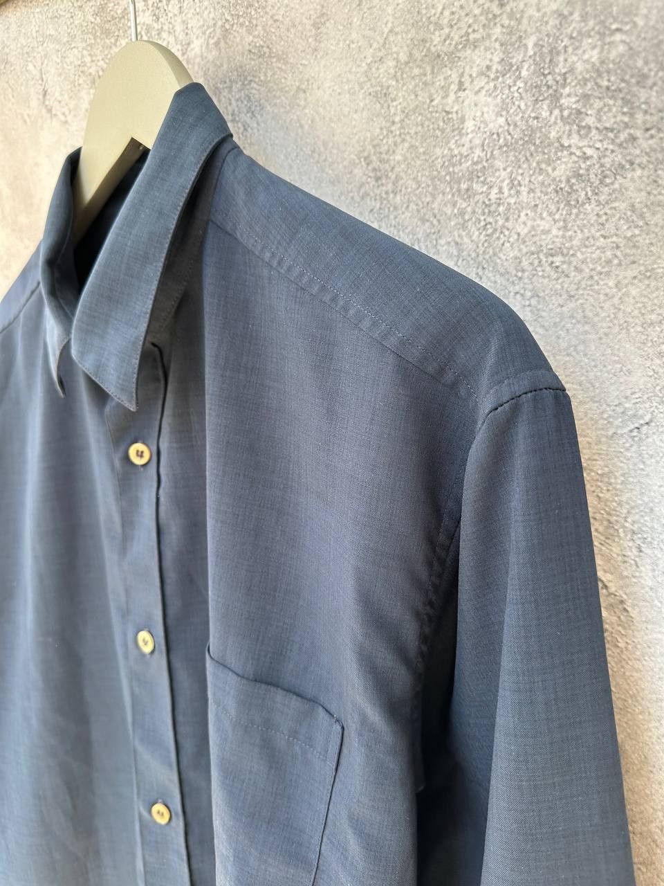 Reiss Reiss Vintage Button Up Shirt Navy Long Sleeve Shirt Size US L / EU 52-54 / 3 - 6 Thumbnail