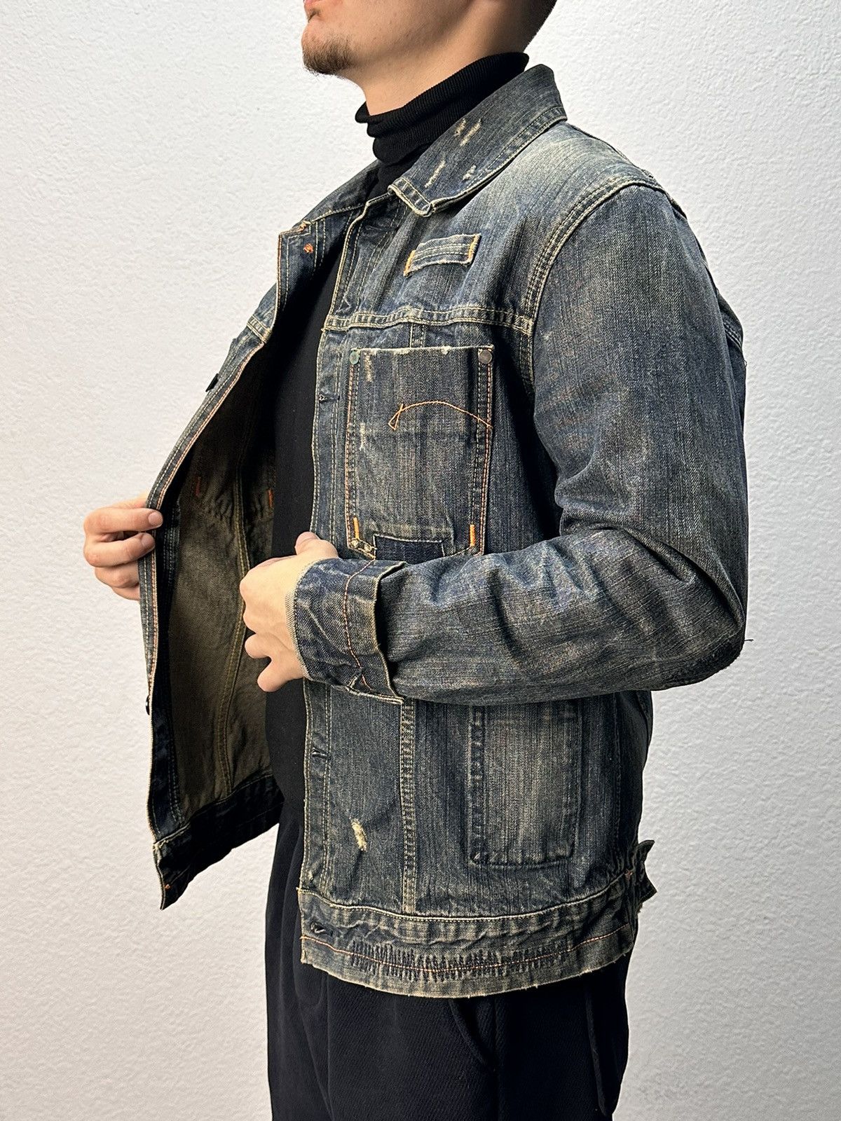 G-Star G-Star raw distressed denim jacket vintage workwear style Size US L / EU 52-54 / 3 - 3 Thumbnail