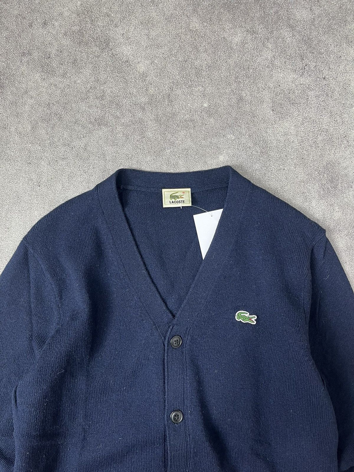 Lacoste Lacoste carded wool cardigan knitwear Size US M / EU 48-50 / 2 - 2 Thumbnail