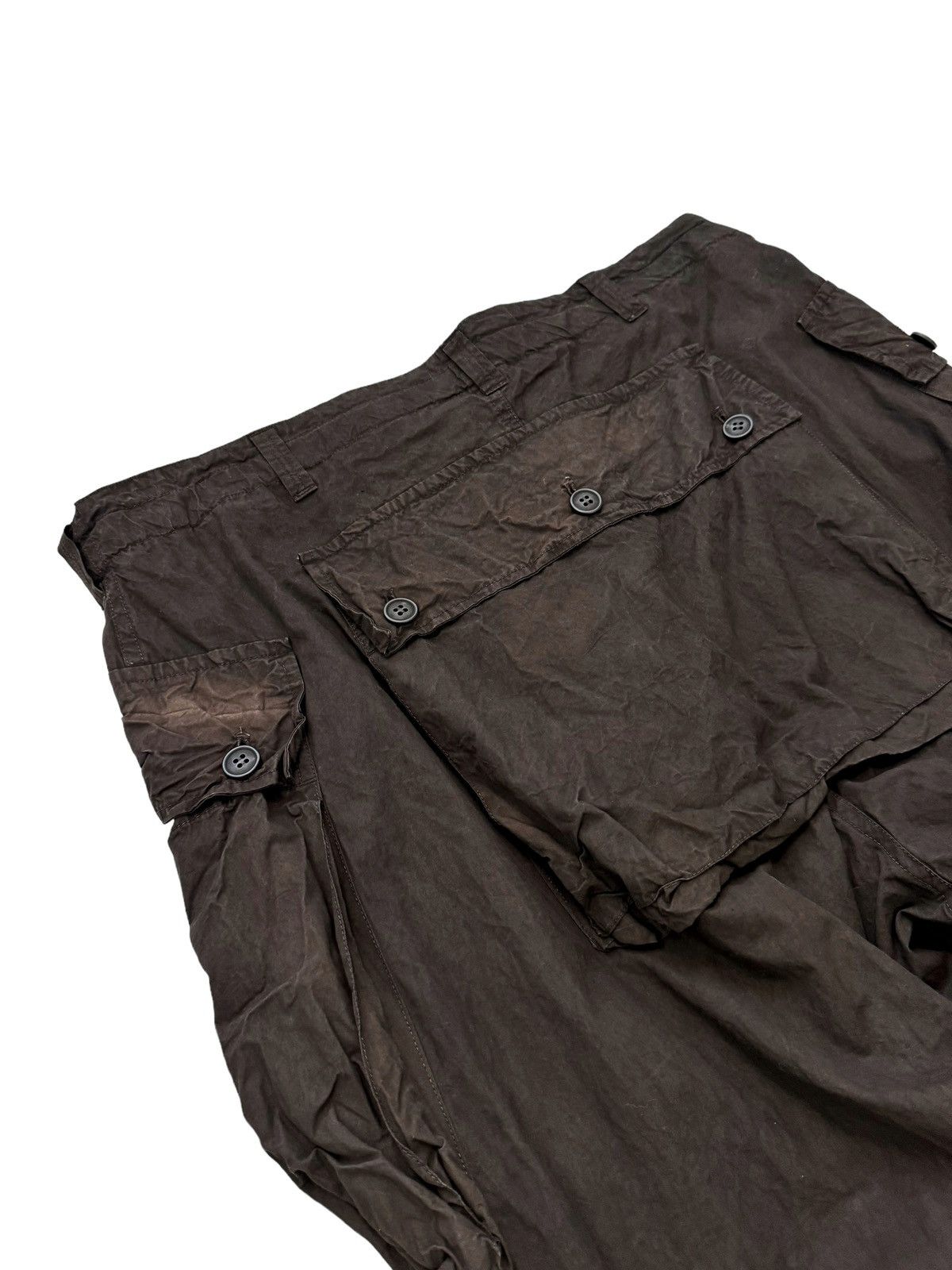 Beaugan Sz1 Monkey Cargo Mud Dye Pants (Brown) Size US 32 / EU 48 - 12 Thumbnail