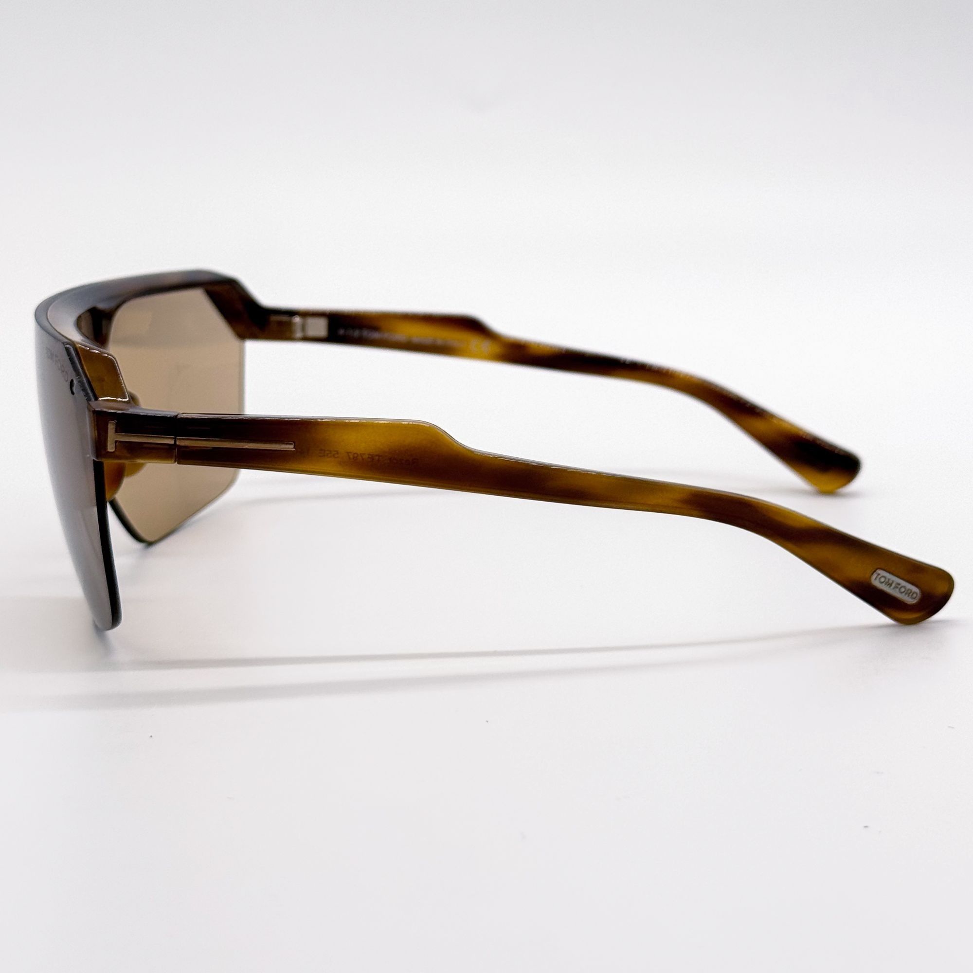 Tom Ford NEW TOM FORD RAZOR SUNGLASSES TF797 55E SHIELD HAVANA FT0797 Size ONE SIZE - 7 Thumbnail