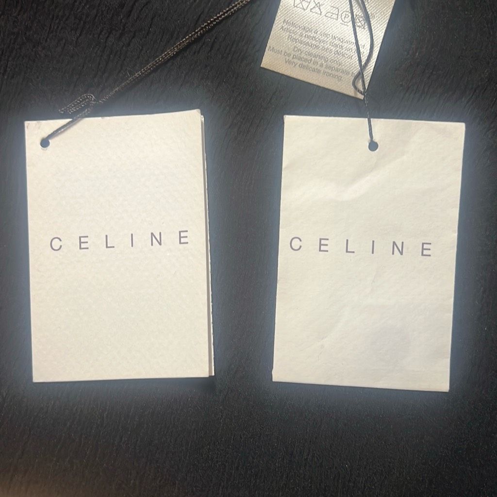 Celine NWT Celine Black Silk Wrap Dress (012) Size S / US 4 / IT 40 - 13 Thumbnail