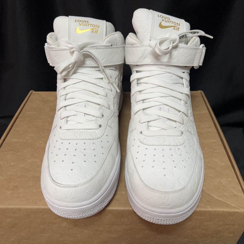 Louis Vuitton Nike x Louis Vuitton Stylish Air Force 1 Sneakers -2505 Size US 10.5 / EU 43-44 - 1 Thumbnail