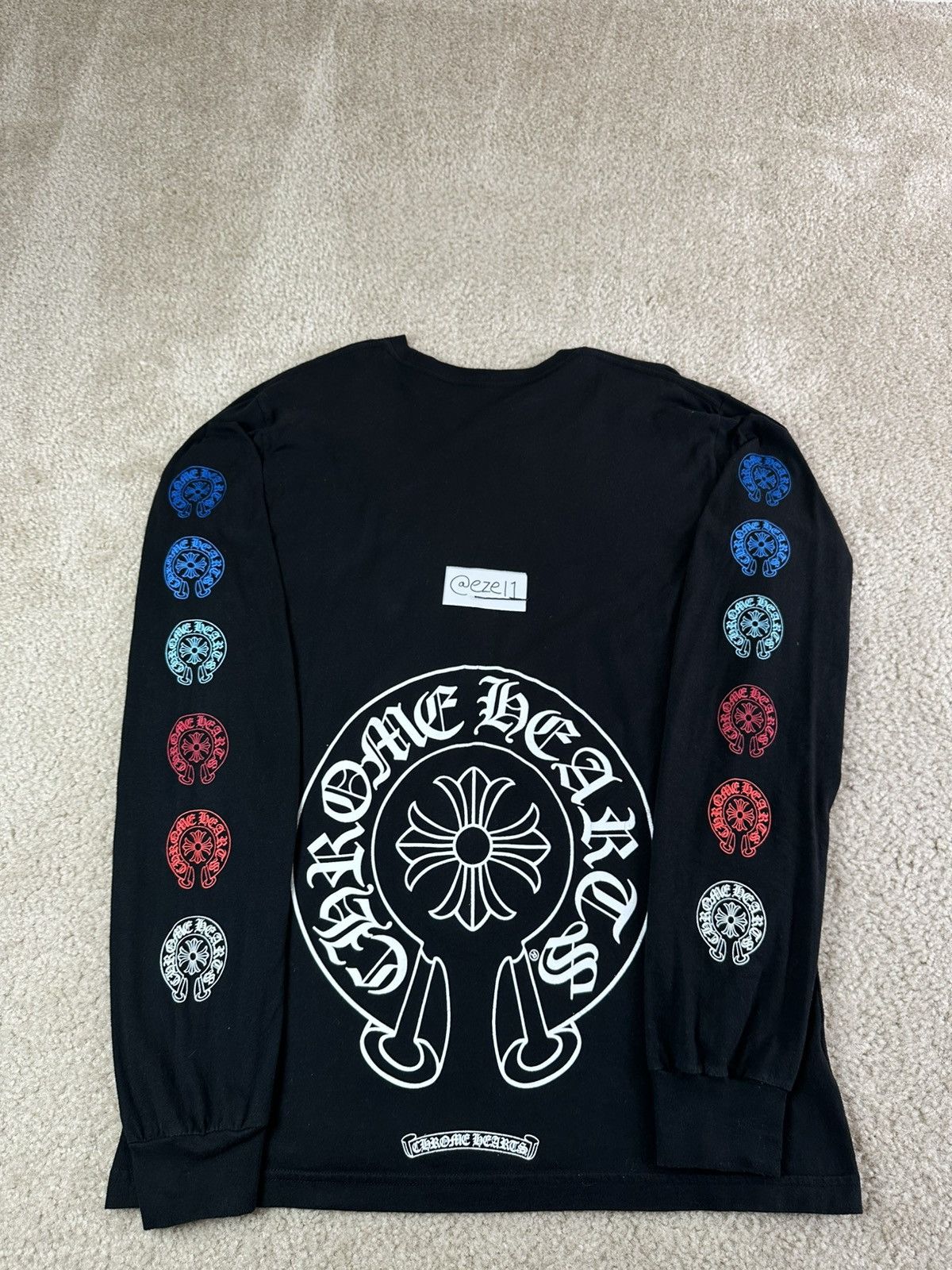 Chrome Hearts Chrome Hearts Multi Color Horseshoe Long Sleeve