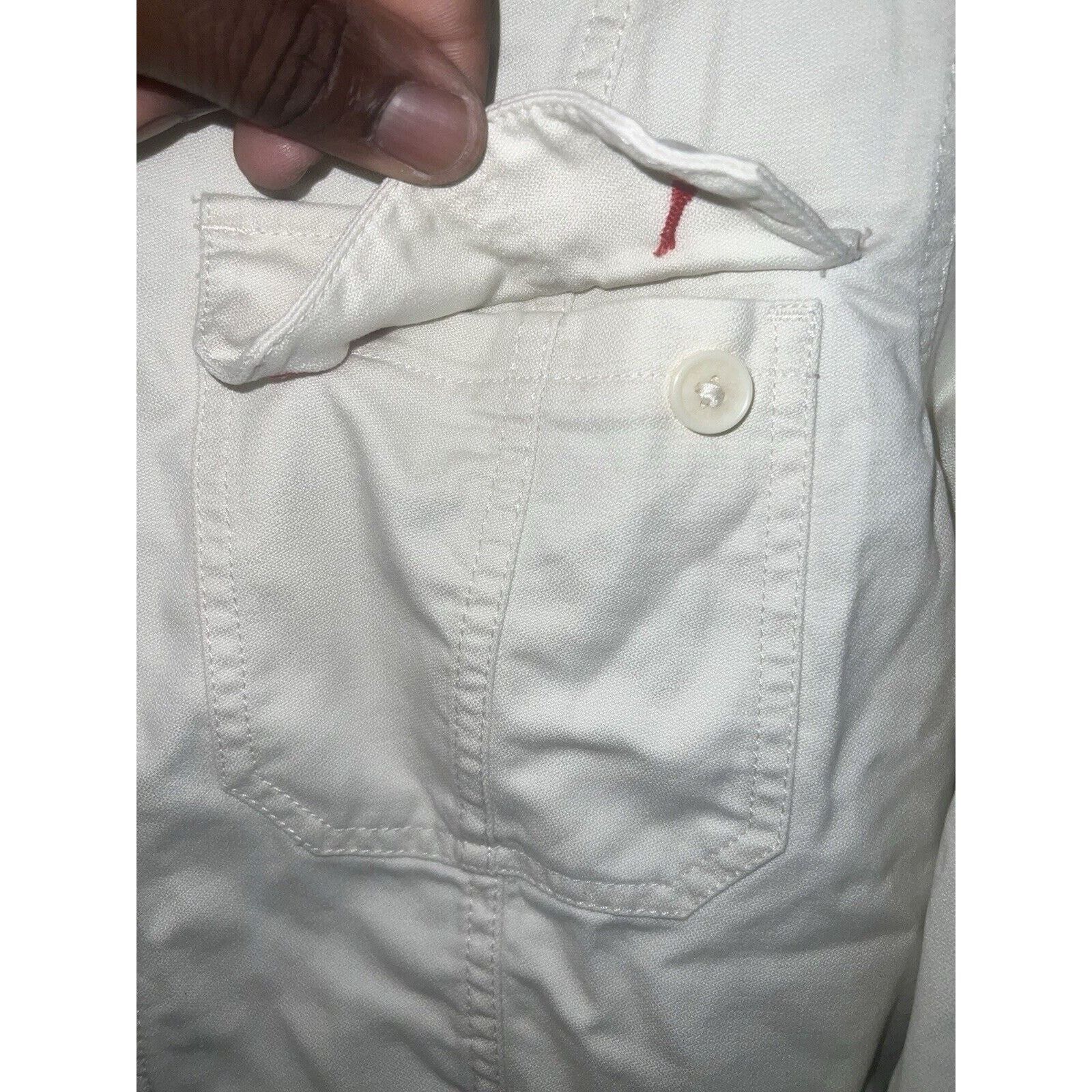 Tommy Jeans Tommy Hilfiger Trucker Denim Jacket White Womens Large Chore Size L / US 10 / IT 46 - 7 Thumbnail