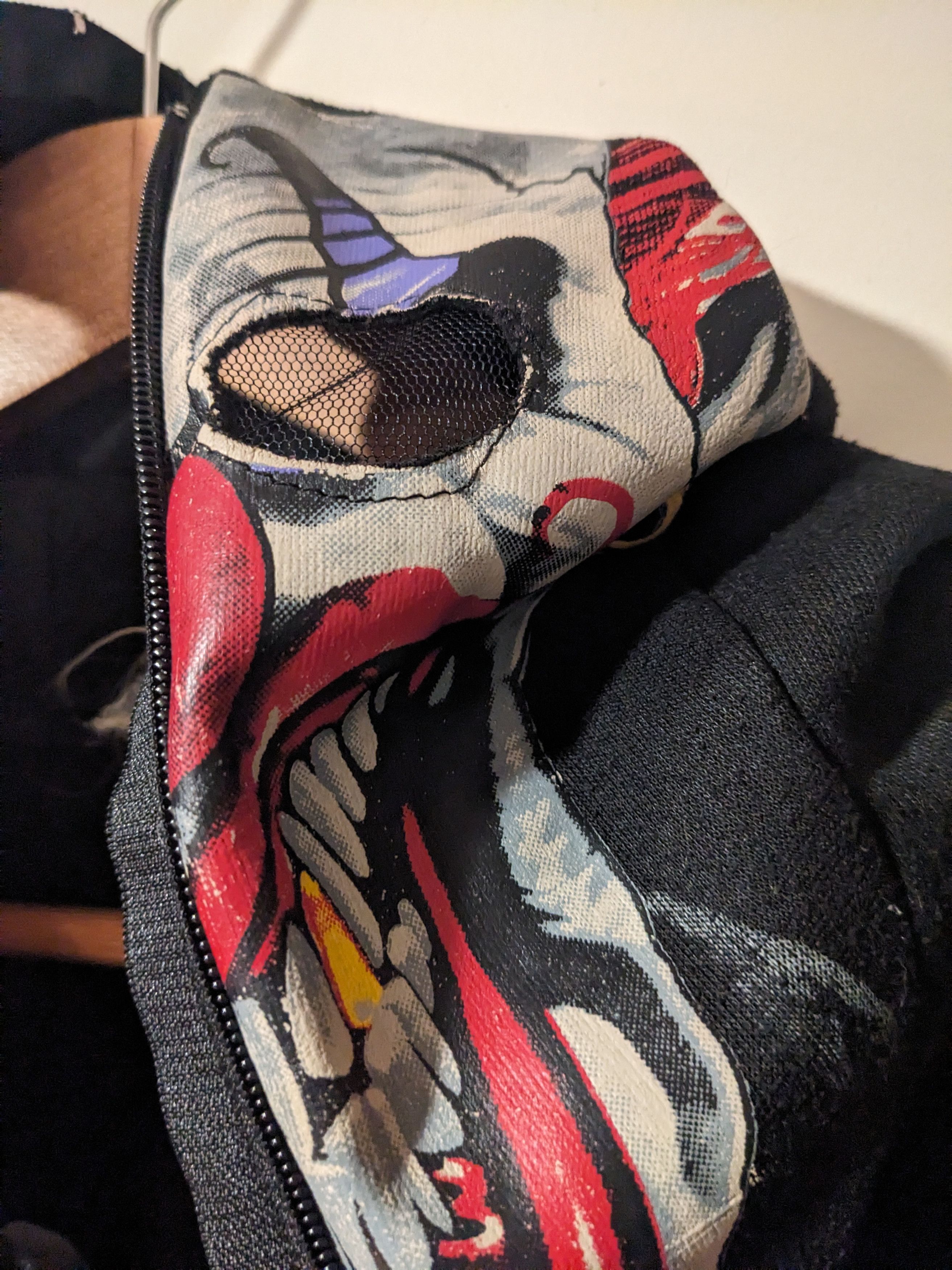 Expert Horror × Vintage Vintage Y2K Clown Scary Horror Black X-Large Full Zip Hoodie Size US XL / EU 56 / 4 - 4 Thumbnail