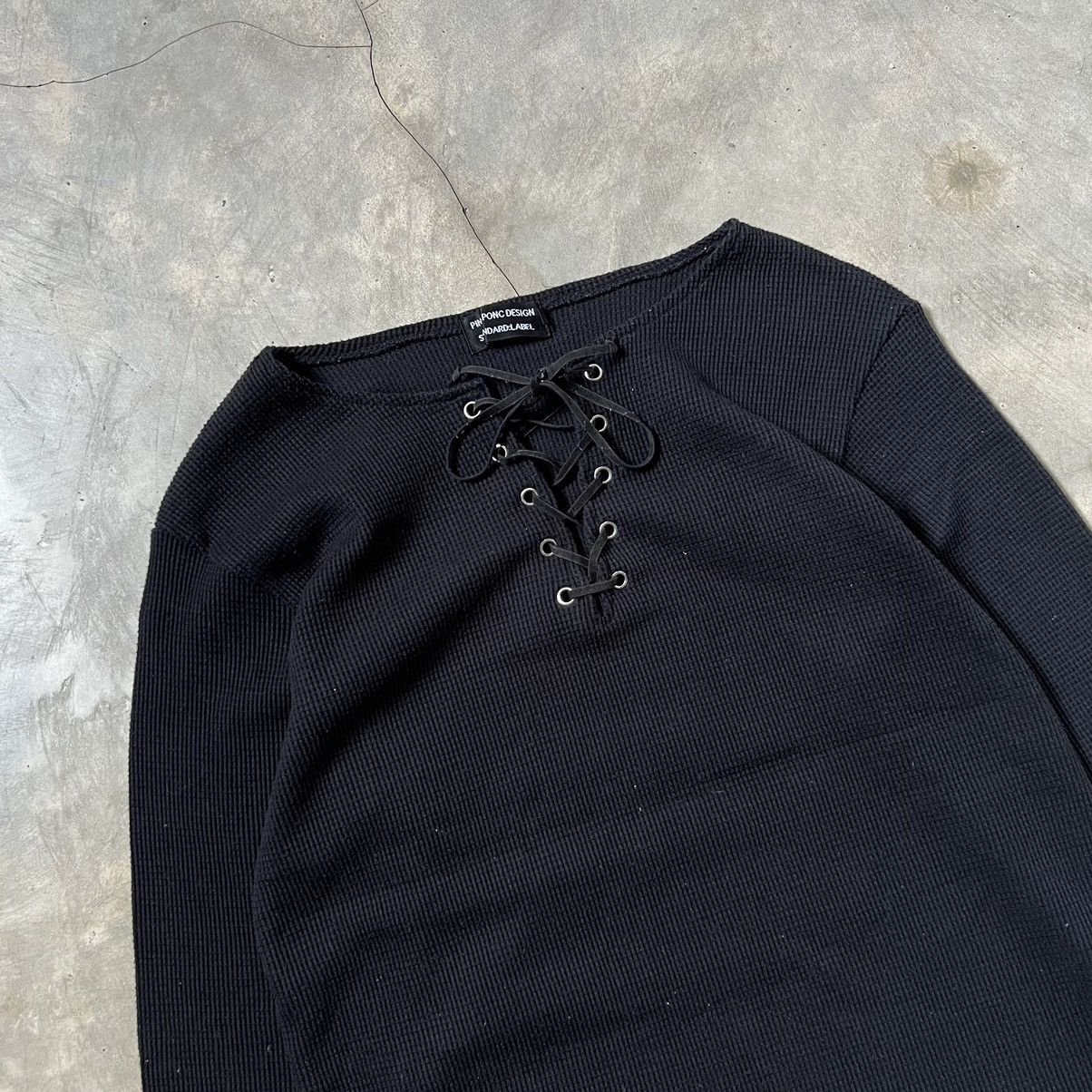 Hysteric Glamour Pinc Pong Design Vkei Style Lace Half Long Sleeve Shirt Size US M / EU 48-50 / 2 - 2 Thumbnail