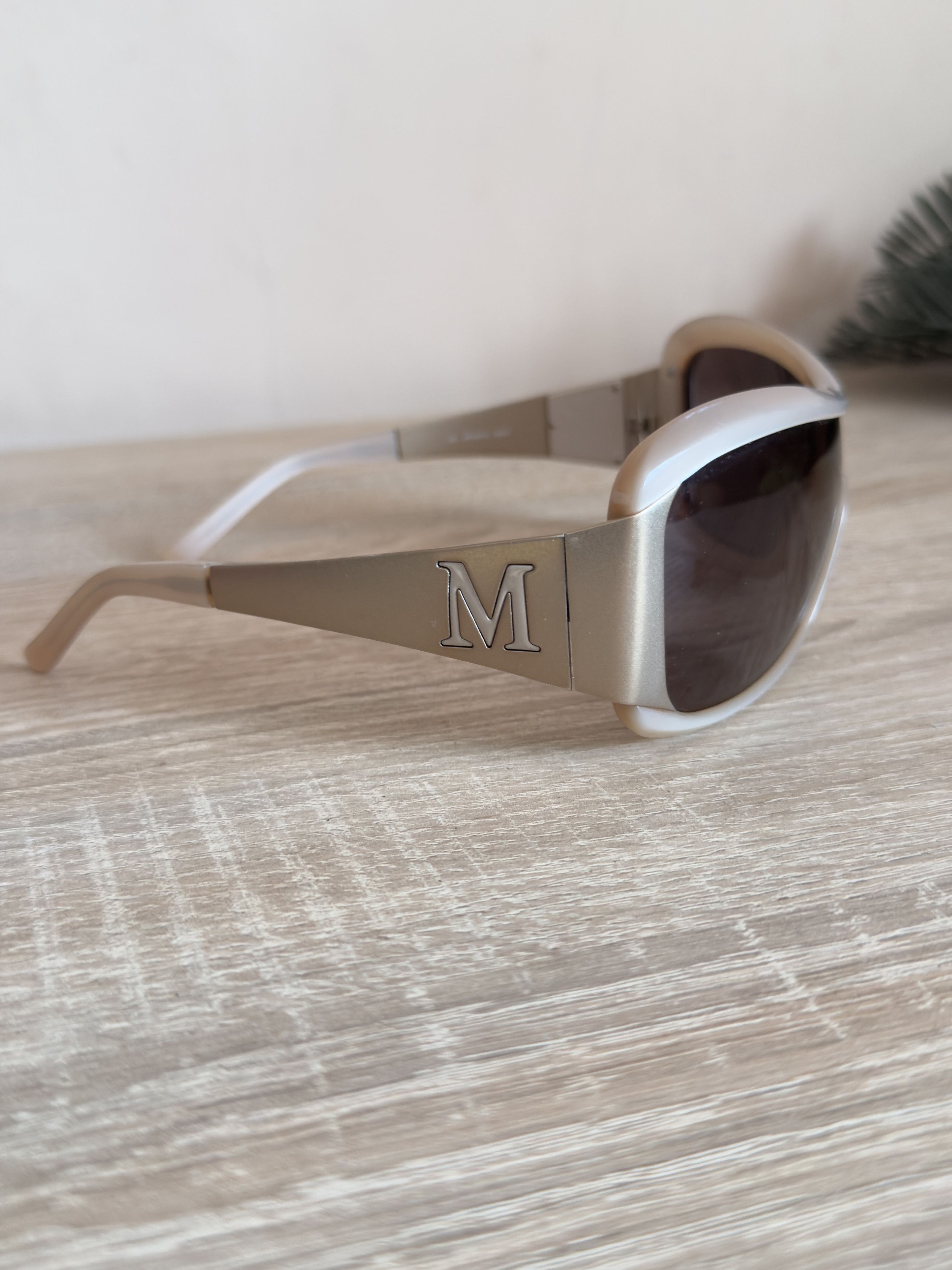 Max Mara Maxmara sunglasses mask ski M cream color Size ONE SIZE - 3 Thumbnail