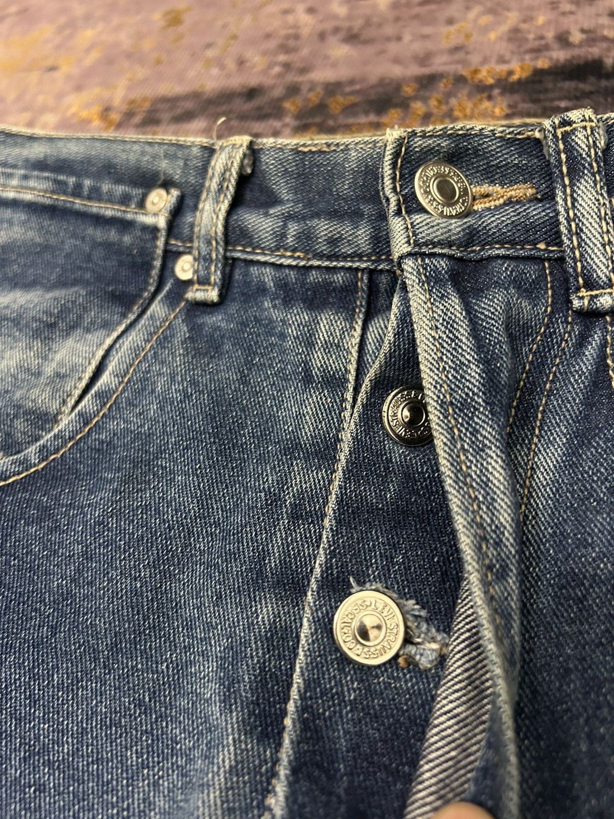 Engineered Garments × Levi's Vintage Levis Engineered Japan Washed Jeans Size US 30 / EU 46 - 10 Thumbnail