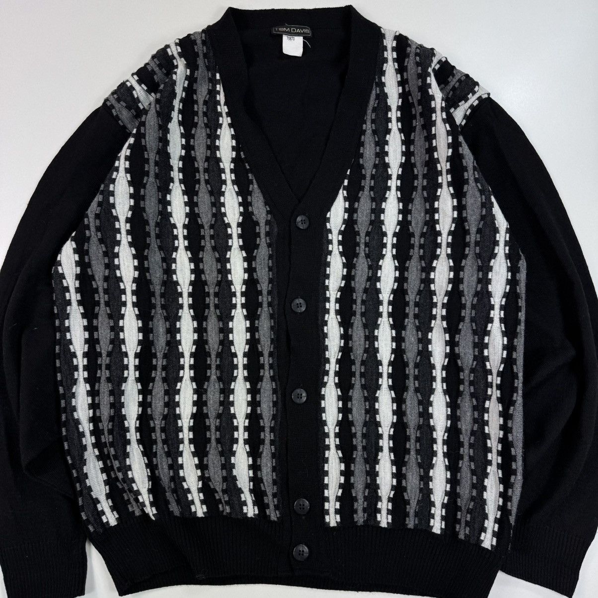 Other Cardigan Cable Knit Boxy Carlo Colucci Style Old Money Size US L / EU 52-54 / 3 - 3 Thumbnail