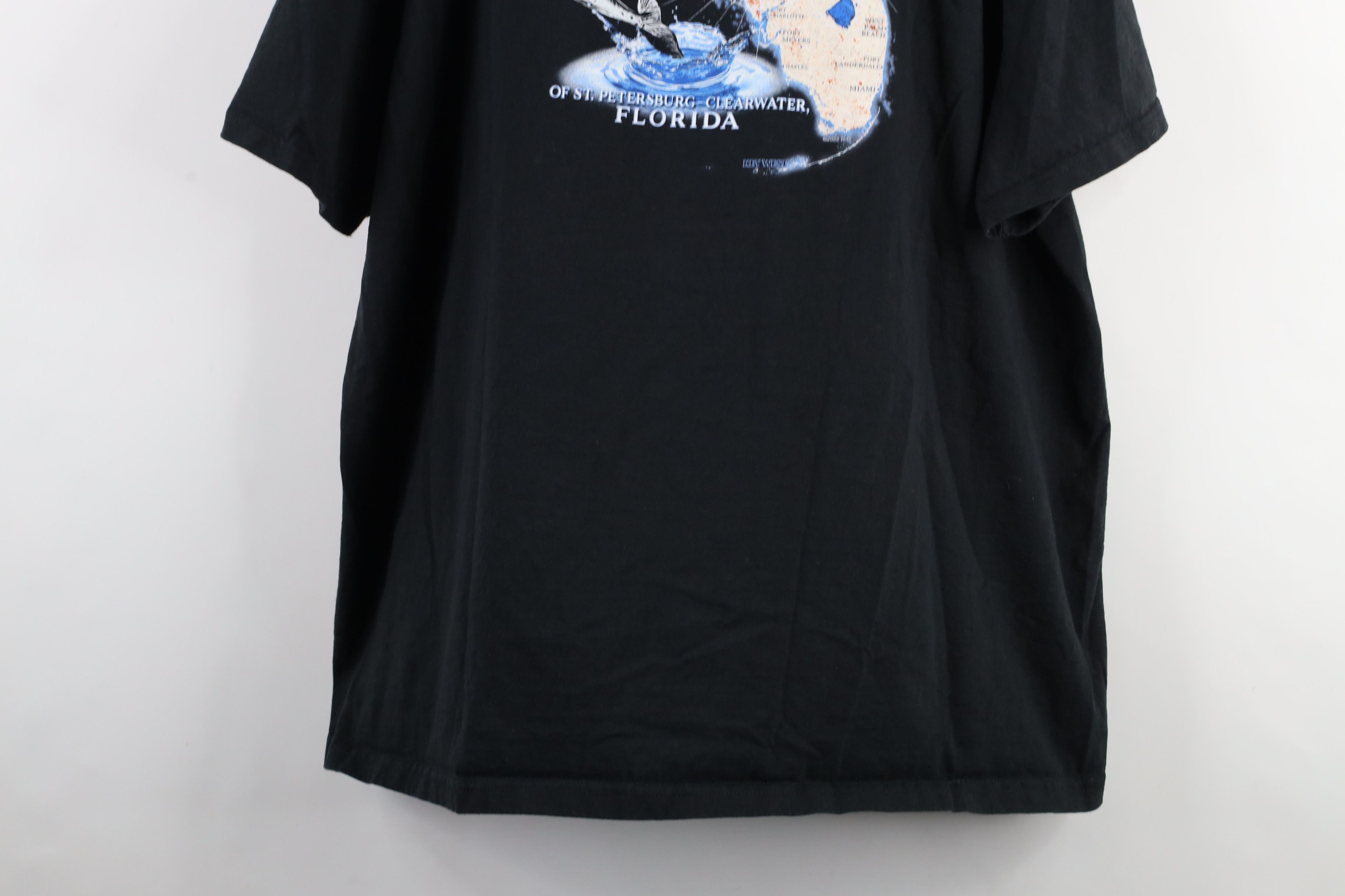 Harley Davidson × Vintage Y2K Harley Davidson Spell Out Barracuda Fish T-Shirt Black Size US XXL / EU 58 / 5 - 12 Thumbnail