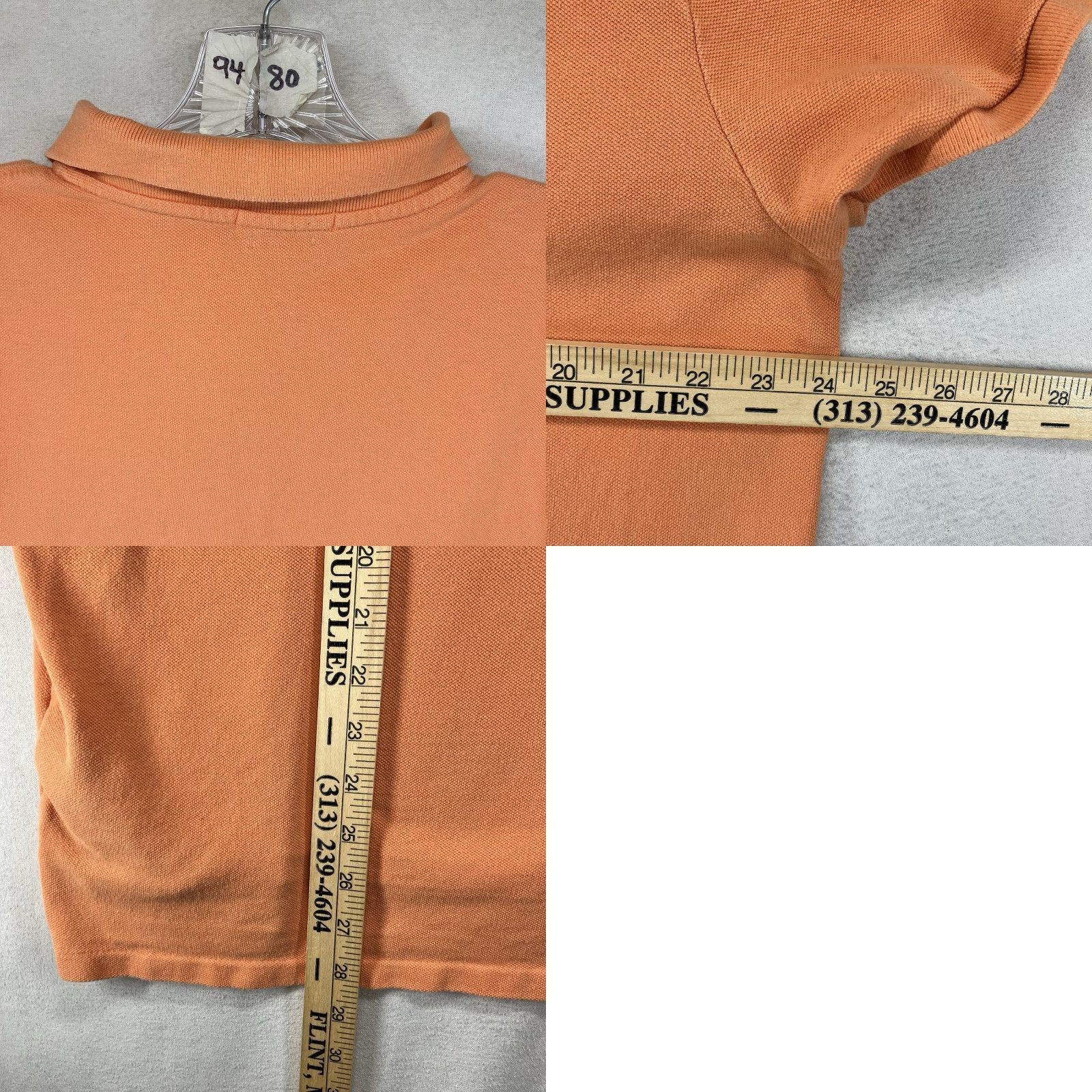 Polo Ralph Lauren Polo Ralph Lauren Polo Shirt Slim Fit Light Orange 100% Cotton Men's XL Size US XL / EU 56 / 4 - 10 Thumbnail