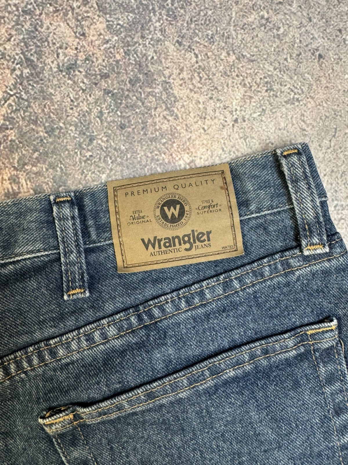 Vintage × Wrangler Vintage Y2K Wrangler Jorts Jean Essential Shorts Size US 36 / EU 52 - 7 Thumbnail