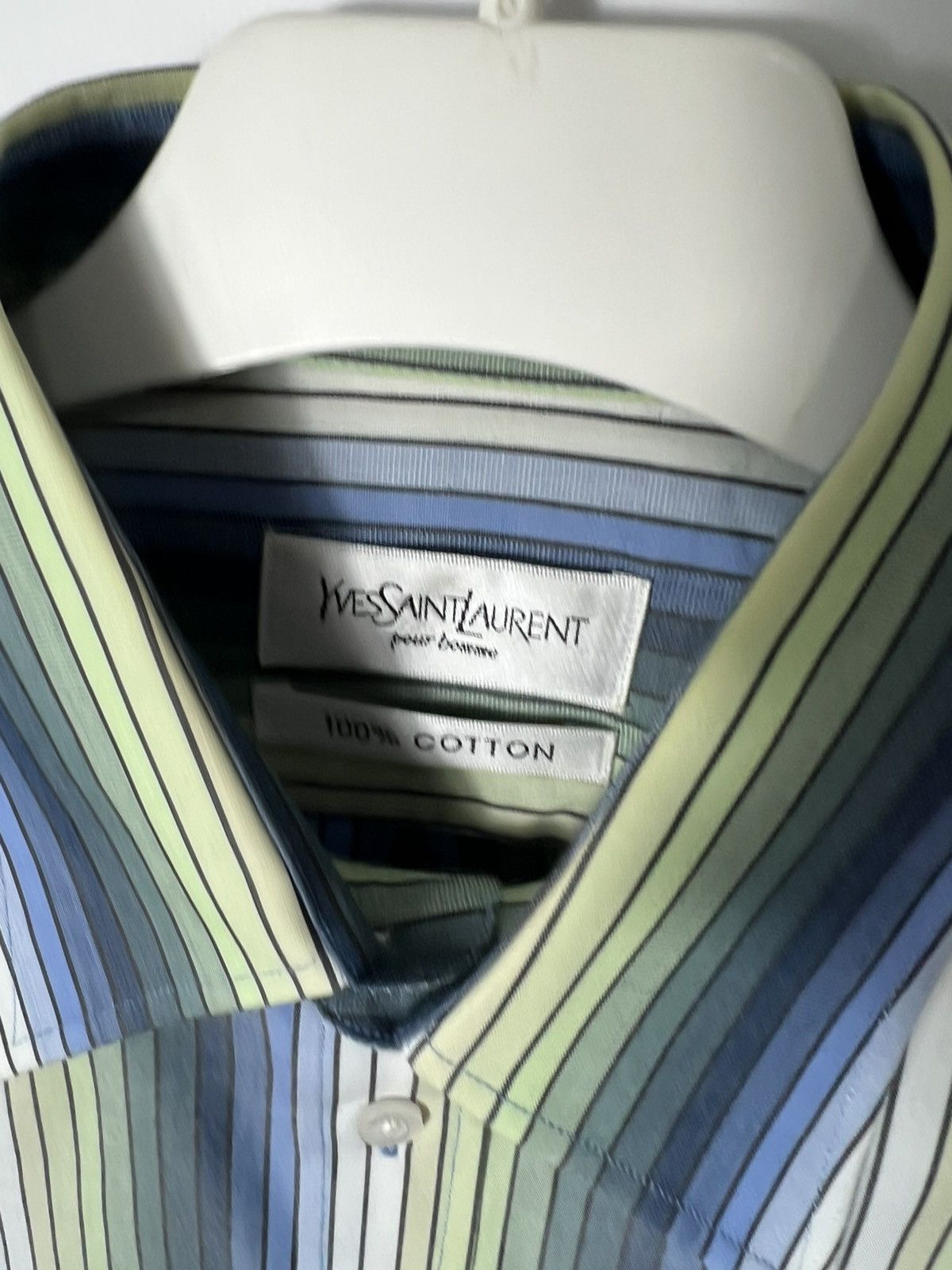 Yves Saint Laurent Vintage streetwear Luxury Yves Saint Laurent Button Up Shirt Size US L / EU 52-54 / 3 - 5 Thumbnail