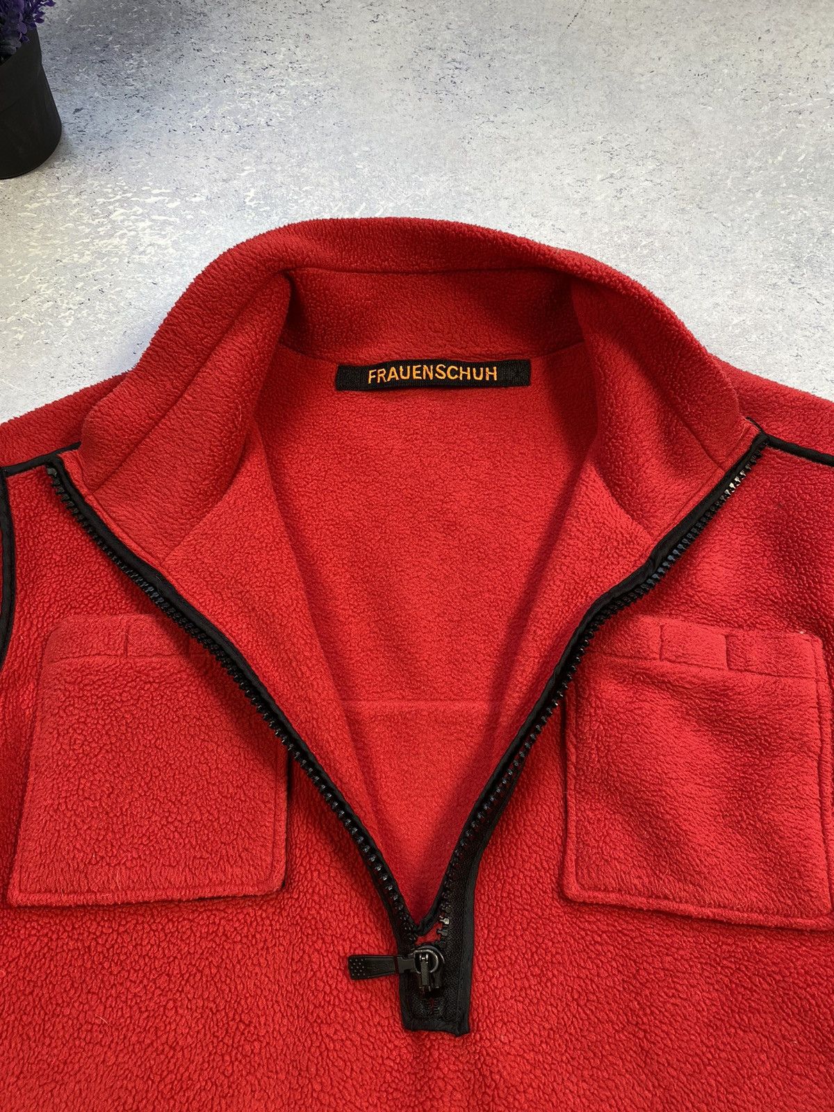 Frauenschuh Men’s Red FRAUENSCHUH Polartec Fleece Jacket Size Small Size US S / EU 44-46 / 1 - 4 Thumbnail