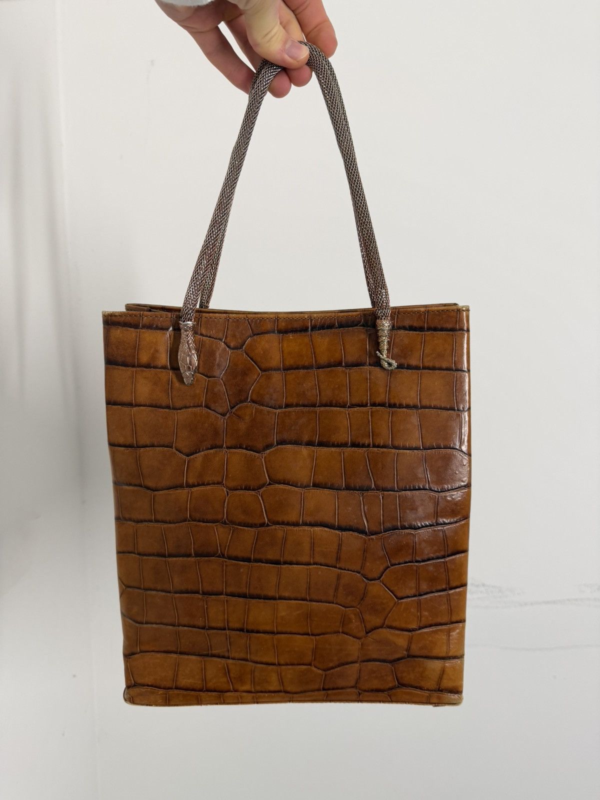 John Galliano Vintage John Galliano Crocodile Leather Snake Straps Handbag Size ONE SIZE - 5 Thumbnail