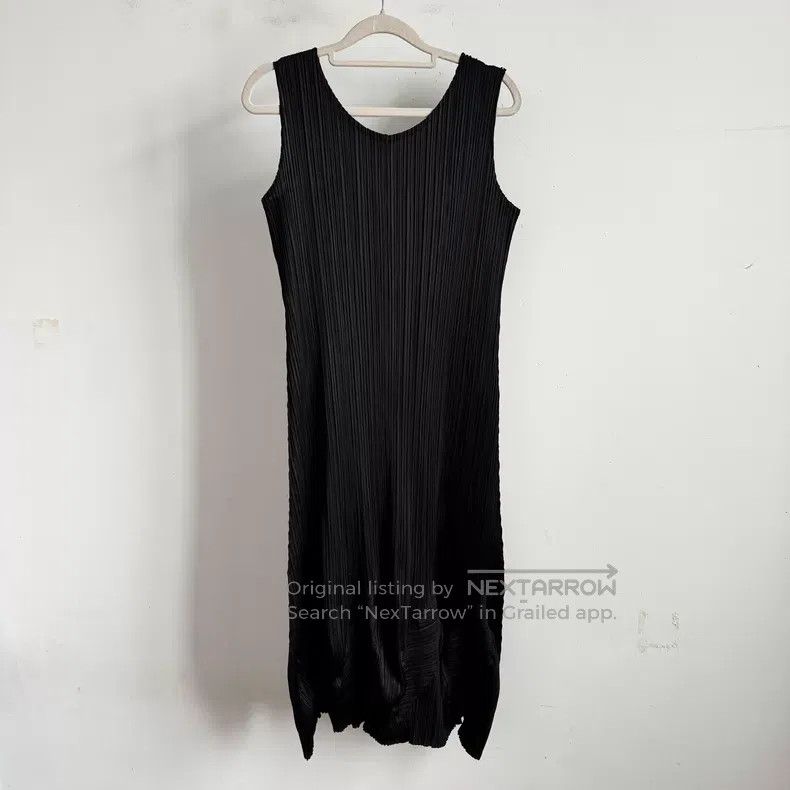 Issey Miyake Issey Miyake Black Dress Size L / US 10 / IT 46 - 2 Thumbnail