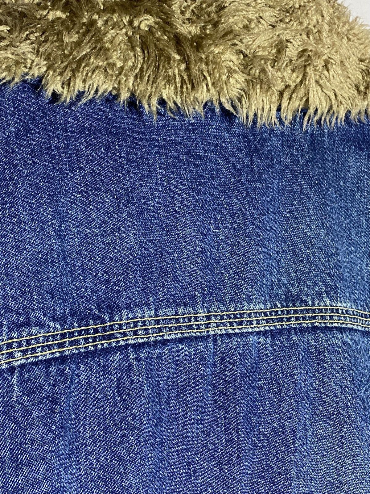 Diesel Vintage 00s Diesel Sherpa Washed Denim Jacket Y2k Style Size M / US 6-8 / IT 42-44 - 22 Thumbnail