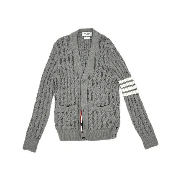 Thom Browne Thom Browne SS22 V-Neck Button Cardigan -2507 Size US M / EU 48-50 / 2 - 2 Thumbnail