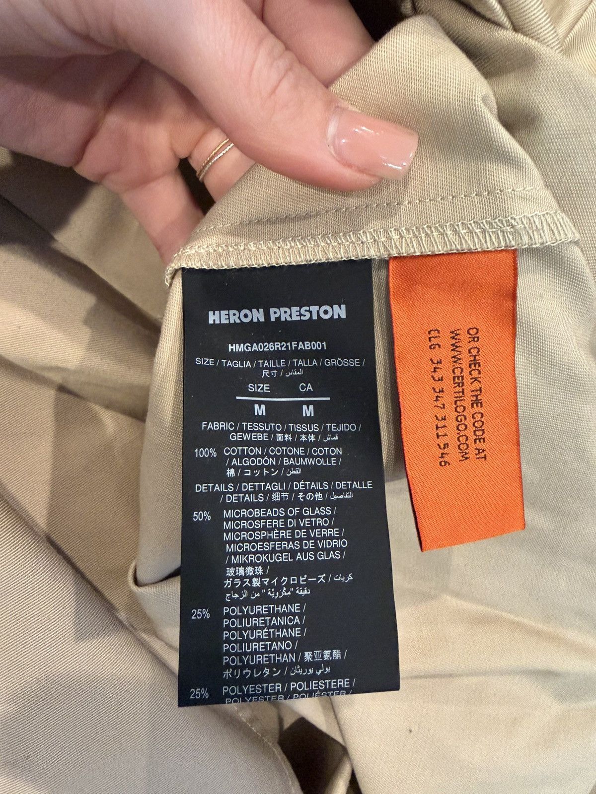 Heron Preston Heron Preston 3M Reflective Button Down Size US M / EU 48-50 / 2 - 6 Thumbnail