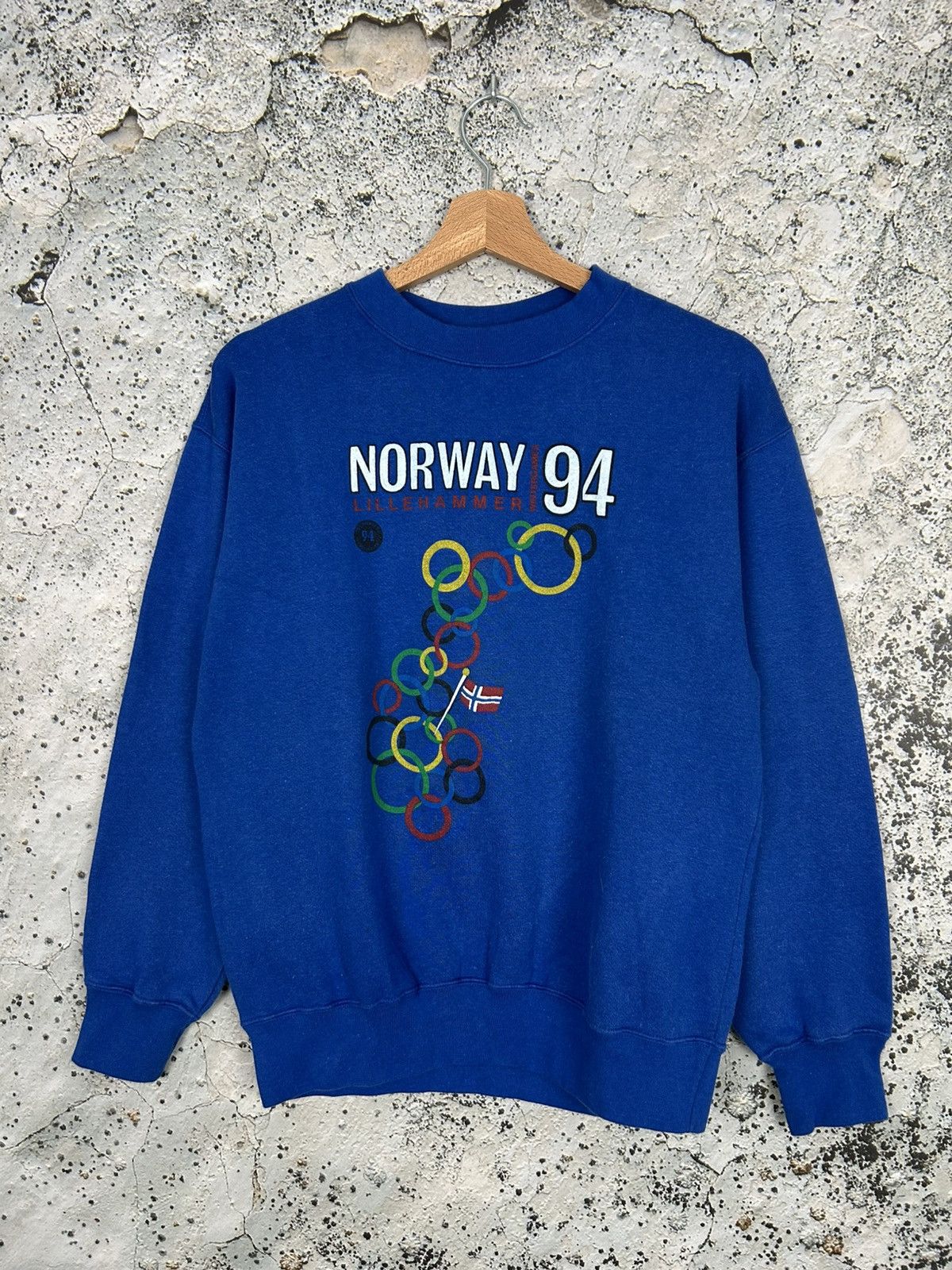 Vintage Vintage 1994 Lillehammer Olympic Games Winter 90s Crewneck Size US M / EU 48-50 / 2 - 1 Thumbnail