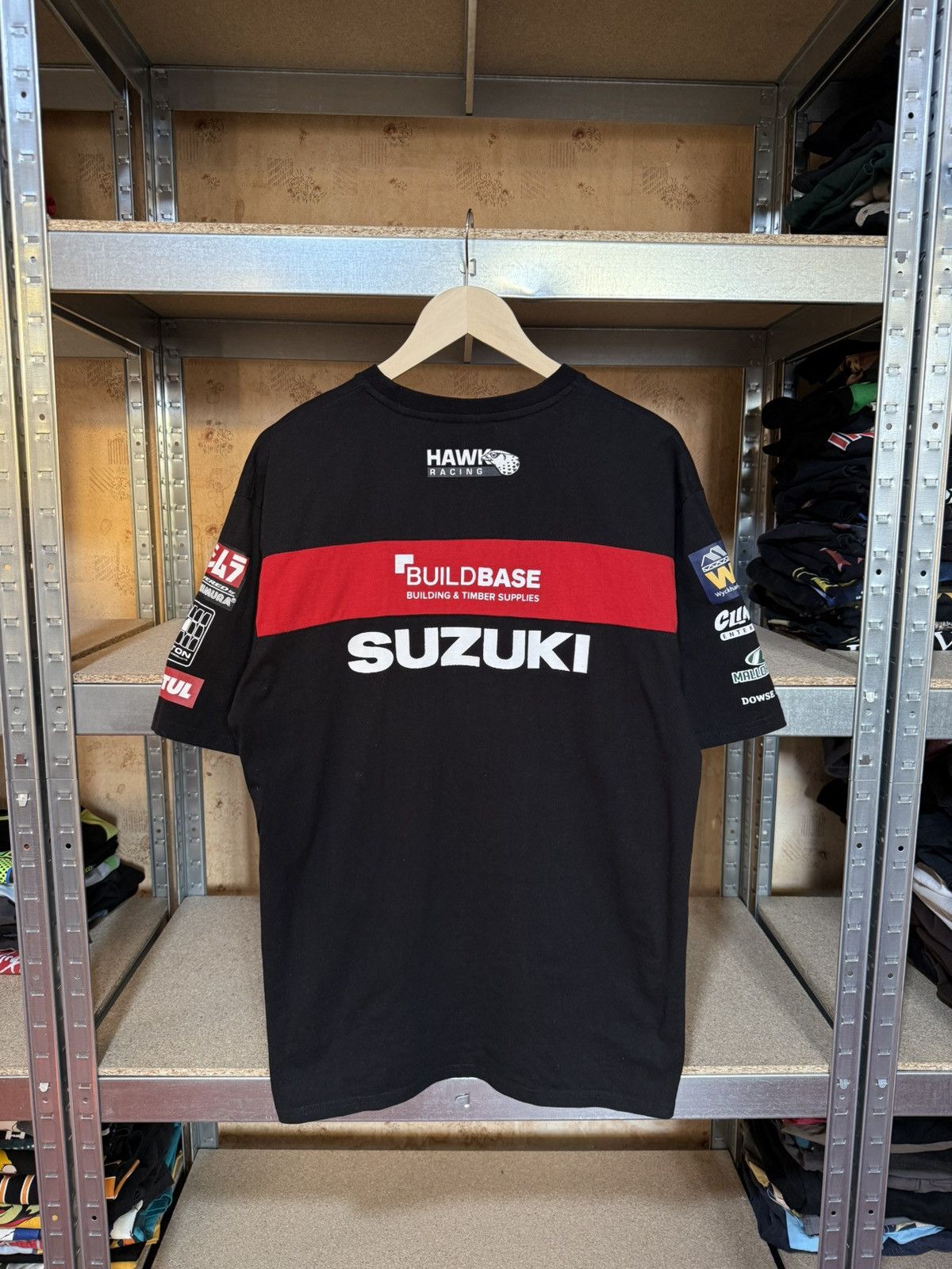 Vintage Suzuki BuildBase Superbike Official Team Hawk Racing T-Shirt Size US XL / EU 56 / 4 - 2 Thumbnail