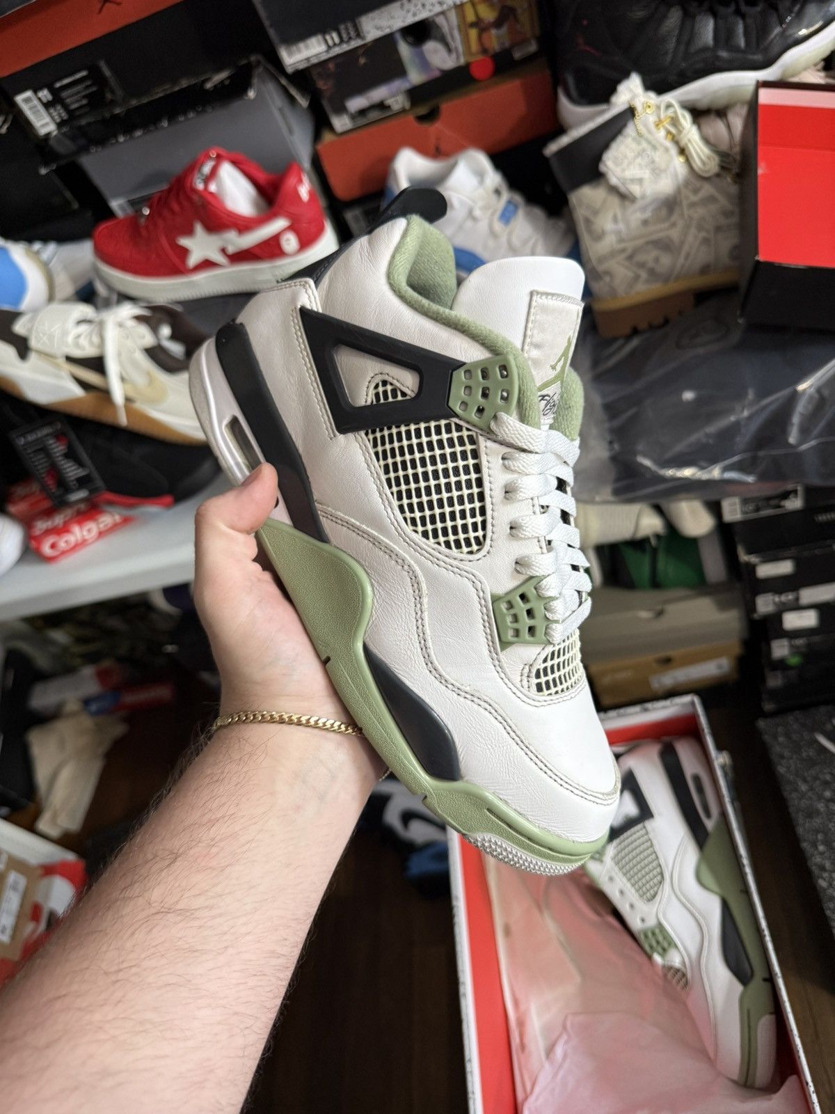 Jordan Brand Jordan retro 4 seafoam sz 8.5m/10w Size US 8.5 / EU 41-42 - 1 Thumbnail