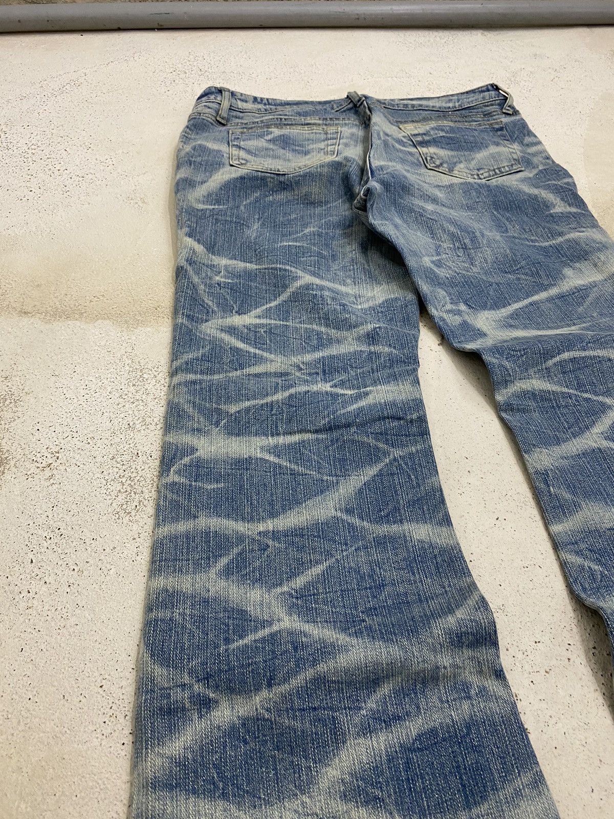If Six Was Nine × Le Grande Bleu (L.G.B.) × Tornado Mart Retro Flare Daily Topics Unique Tie Dye Wash Effect Sparkli Size US 31 - 12 Thumbnail