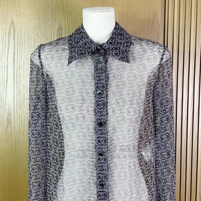 Chanel Chanel Black Silk Long Sleeve Shirt . Size S / US 4 / IT 40 - 2 Thumbnail