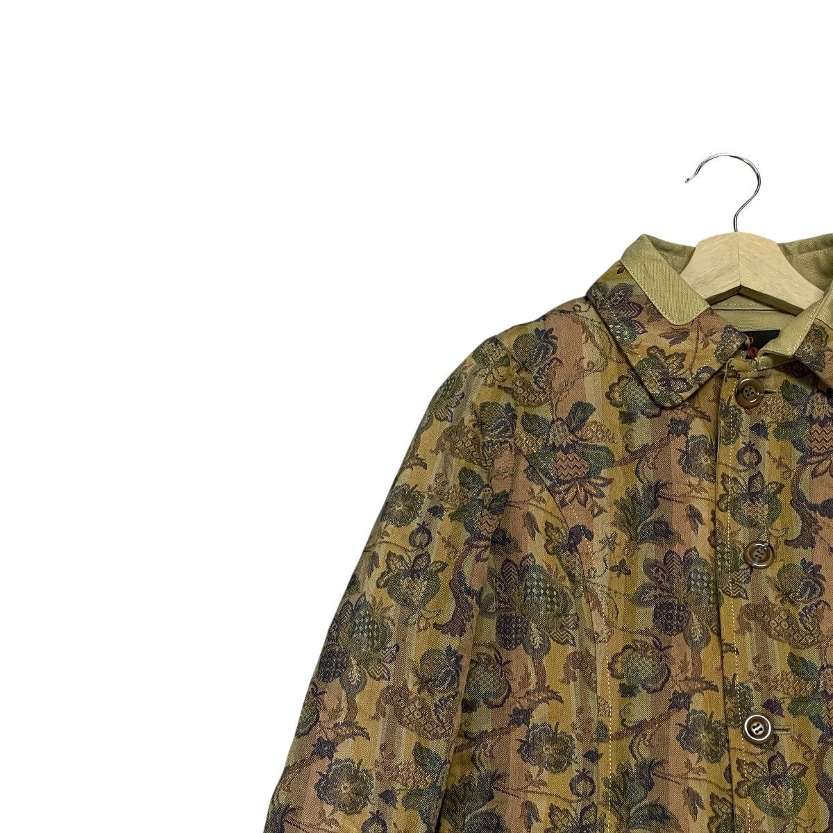 Japanese Brand Vintage Gekko Floral Patterned Long Jacket - Made in Japan Size S / US 4 / IT 40 - 5 Thumbnail
