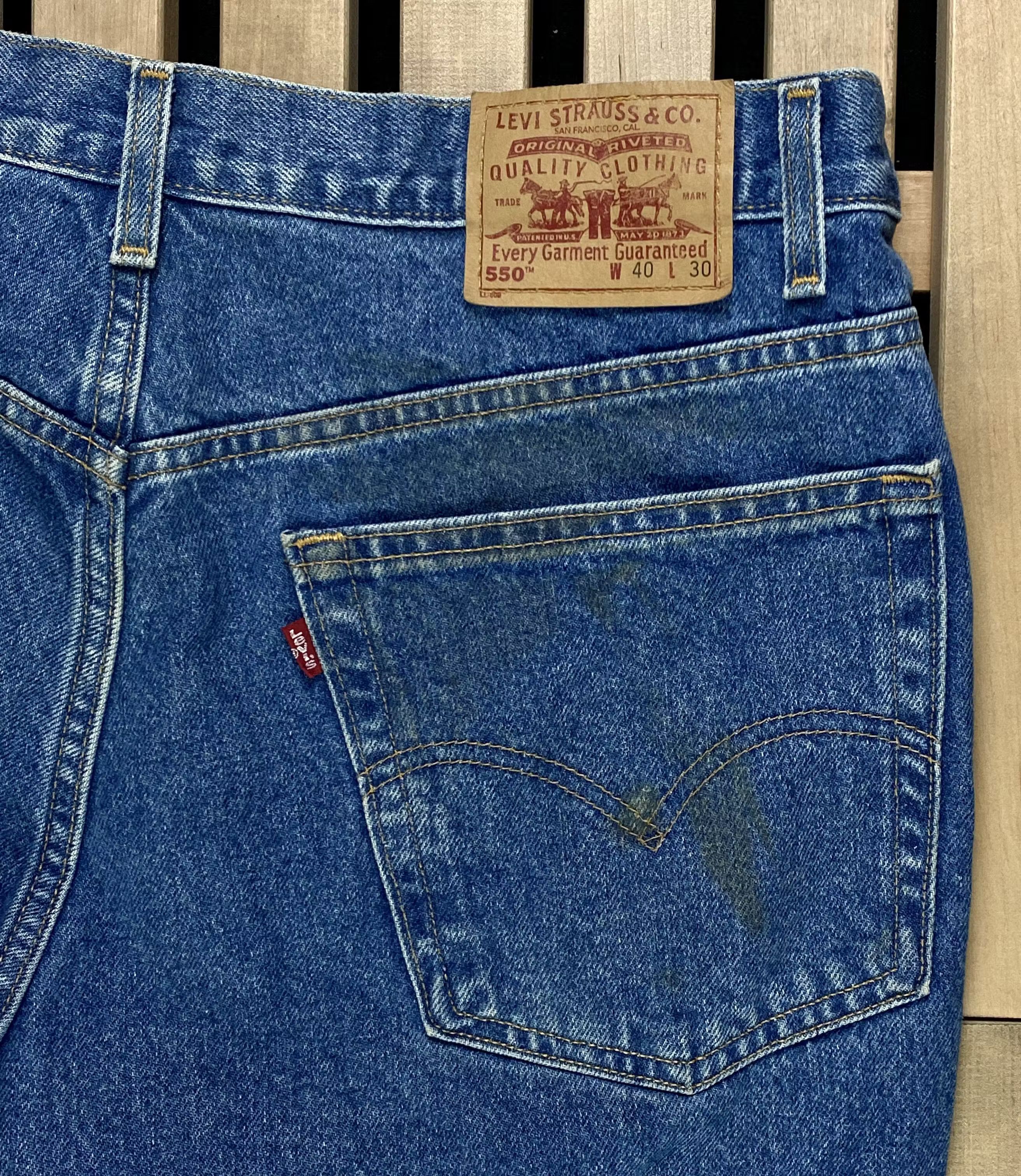 Levi's × Levi's Vintage Clothing × Vintage Mens Vintage Denim Jeans Levis 550 Size 40 Size US 40 / EU 56 - 5 Thumbnail
