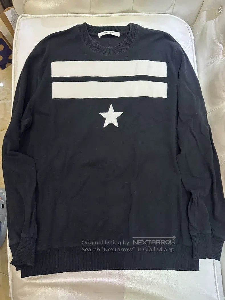 Givenchy Givenchy Black star striped sweater Size US S / EU 44-46 / 1 - 3 Thumbnail