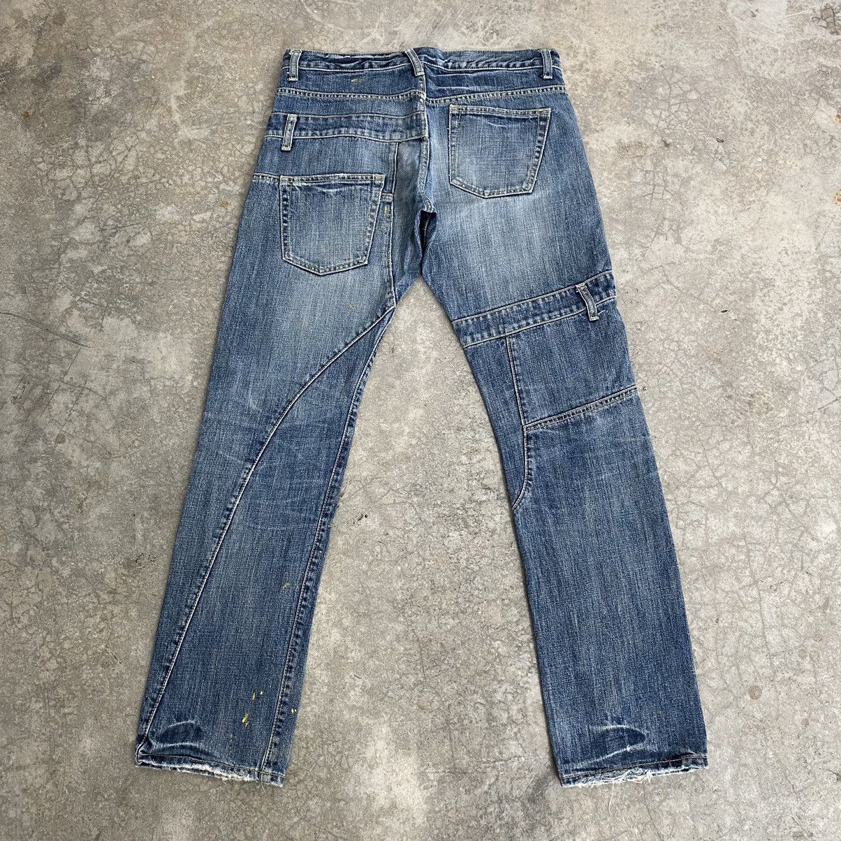 Designer × Japanese Brand Rage Blue Japan Double Waist Denim Jeans Size US 31 - 12 Thumbnail