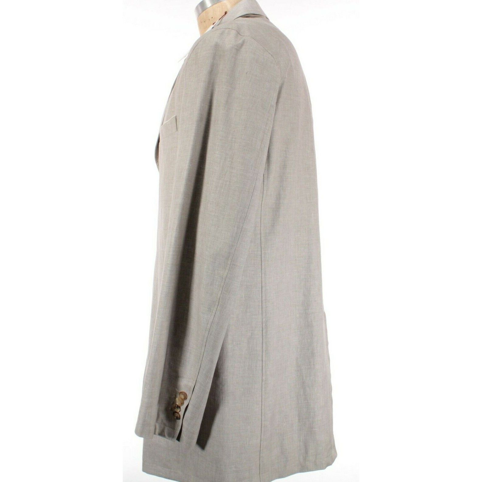 Luciano Barbera Luciano Barbera Jacket Size M US In Beige Linen Blend Size US M / EU 48-50 / 2 - 3 Thumbnail
