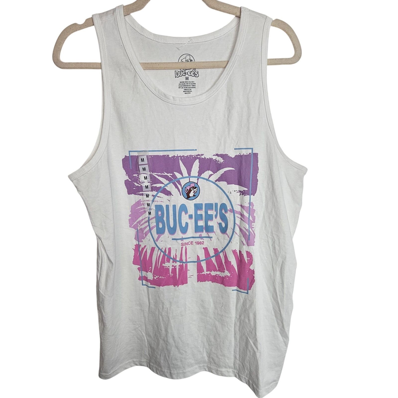 Other Buc-ees Mens Graphic Tank Top Beaver Logo Size M Cotton Size US M / EU 48-50 / 2 - 1 Thumbnail