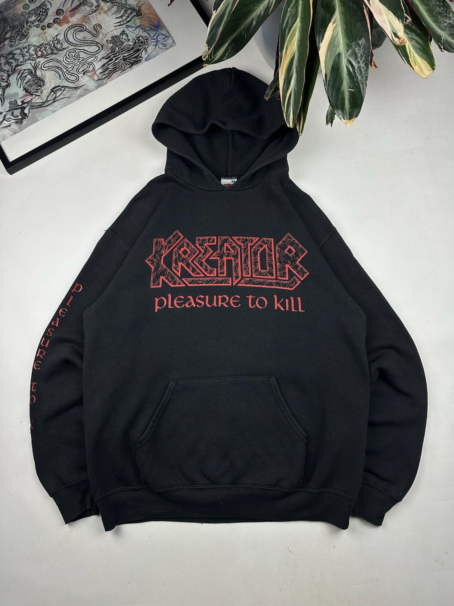 Band Tees Vintage Kreator Pleasure to Kill Hoodie Size US M / EU 48-50 / 2 - 2 Thumbnail