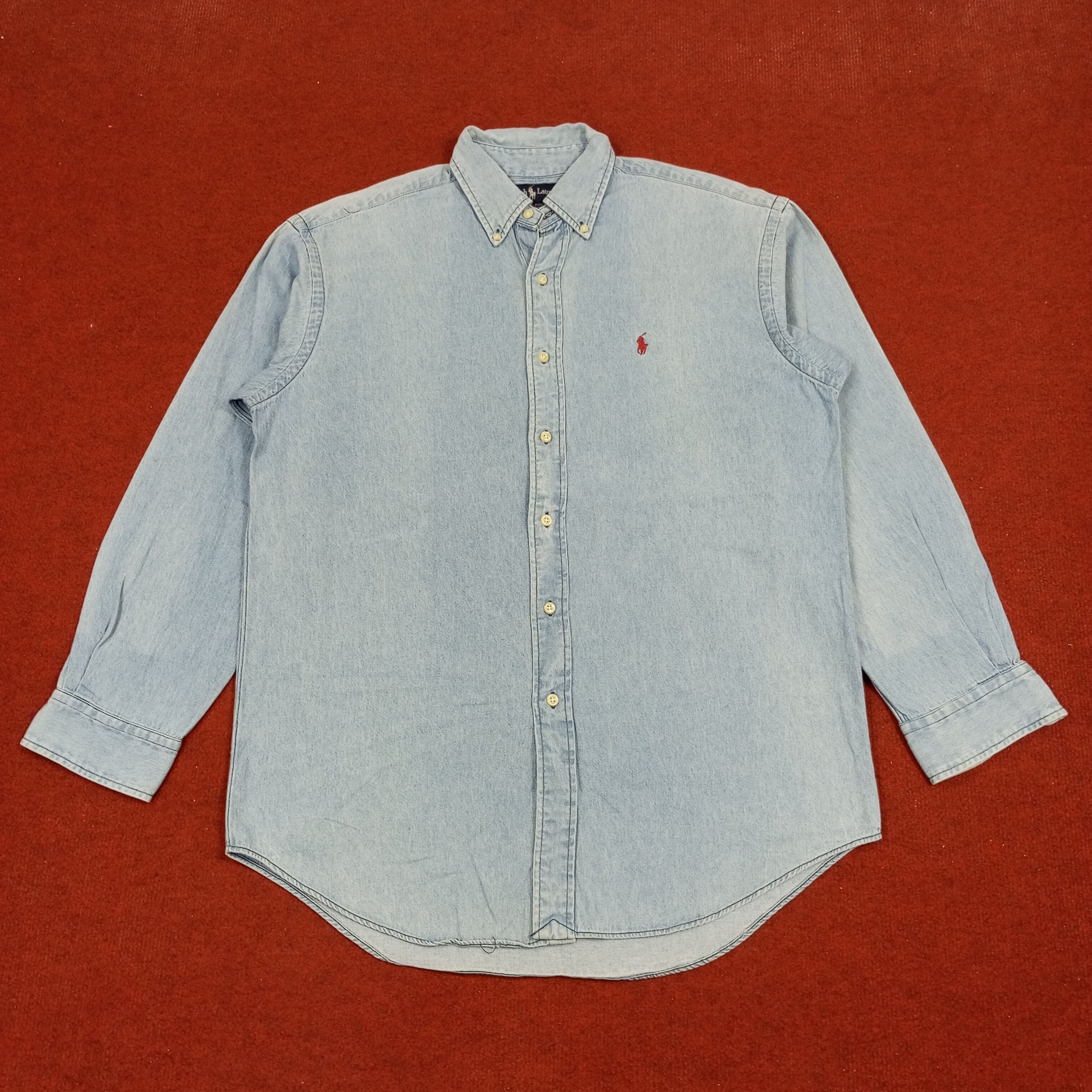 Ralph Lauren × Vintage Ralph Lauren Fashion Brand Small Logo Design Shirt Size US S / EU 44-46 / 1 - 1 Thumbnail