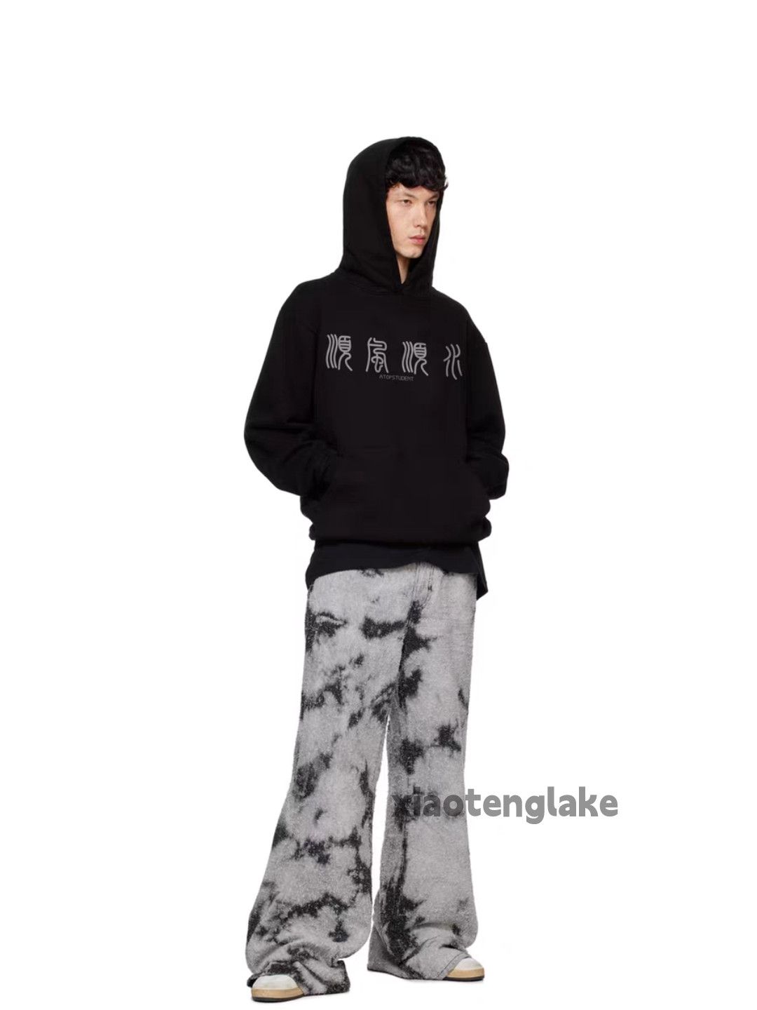 Vintage Unisex outdoor utility loose pattern festival party hoodie Size US L / EU 52-54 / 3 - 7 Thumbnail