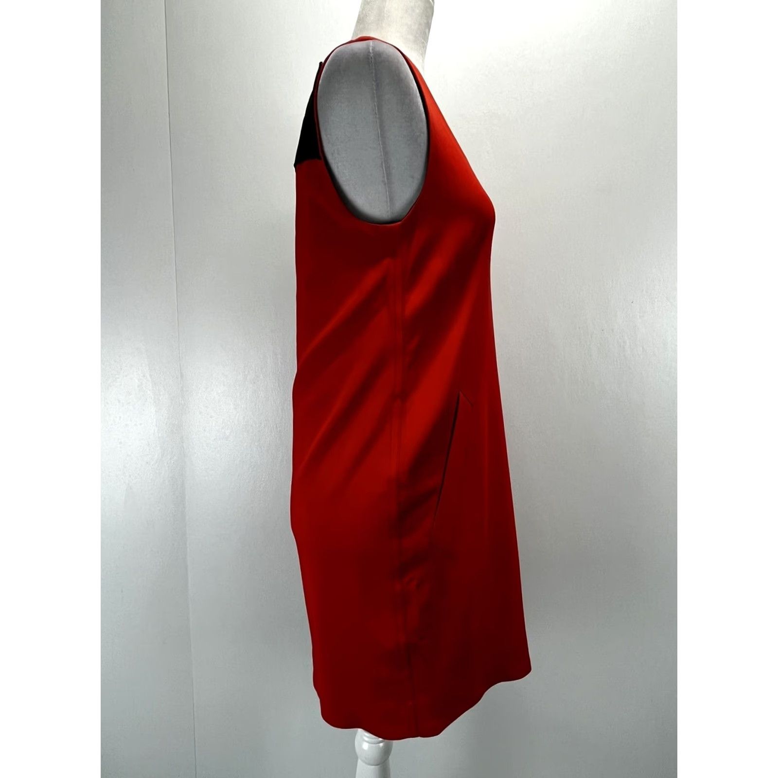 Rag & Bone Rag & Bone Mini Dress Womens 4 Orange Sleeveless Pockets Shift V-Neck Party/Cocktail Size S / US 4 / IT 40 - 4 Thumbnail