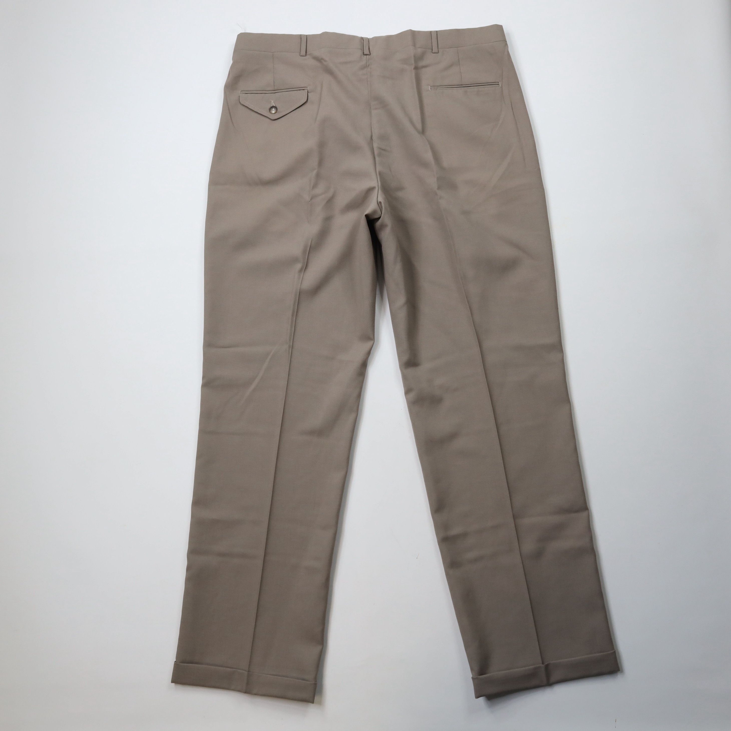 Lands' End × Vintage Vintage 90s Lands End Cuffed Wide Leg Chino Pants USA Size US 42 / EU 58 - 8 Thumbnail