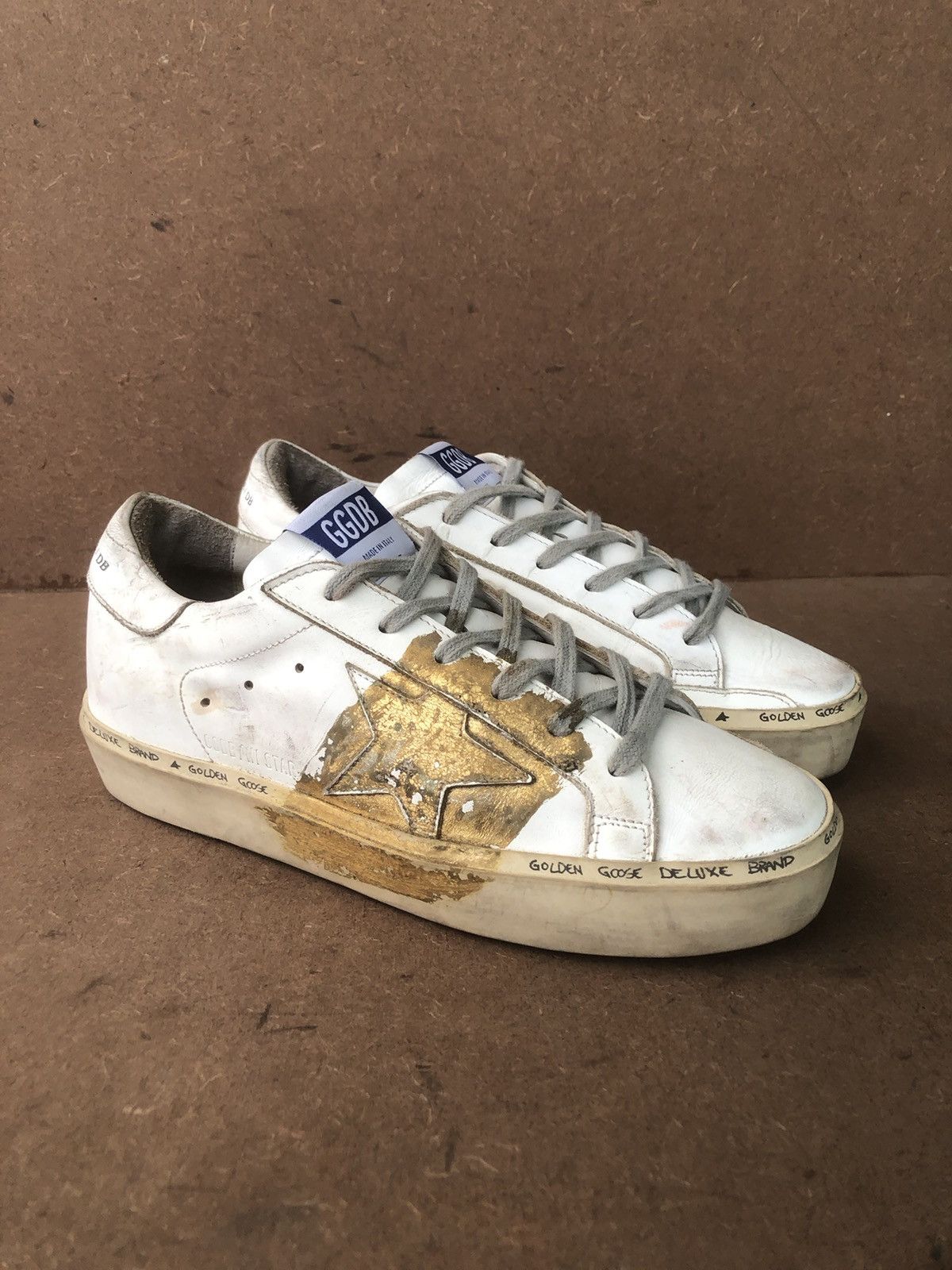 Golden Goose Golden Goose Hi-Star White Leather Women’s Sneakers Size 37 Size US 7 / IT 37 - 1 Thumbnail