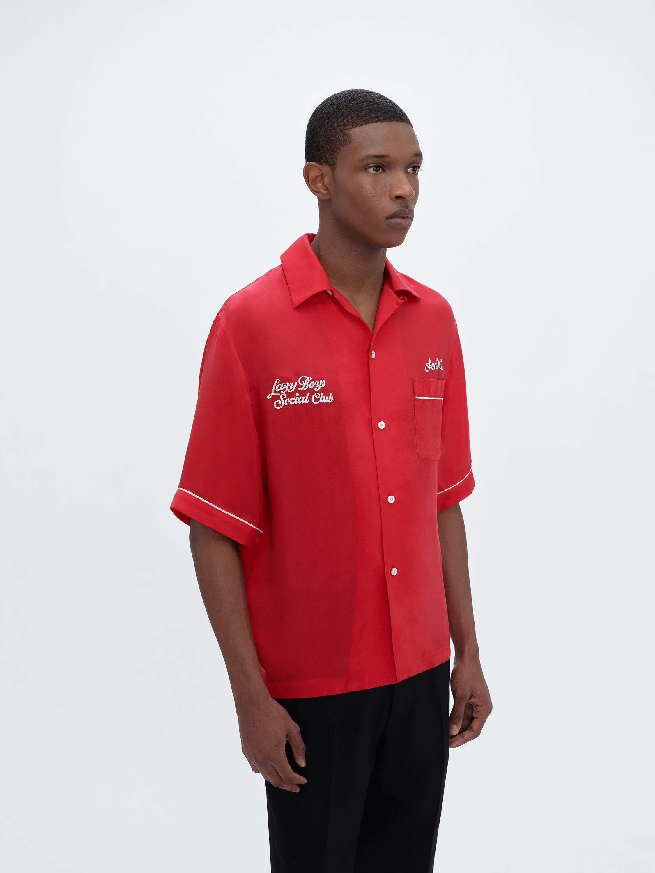 Amiri o1w1db10125 Bowling Shirt in Red Size US L / EU 52-54 / 3 - 2 Thumbnail