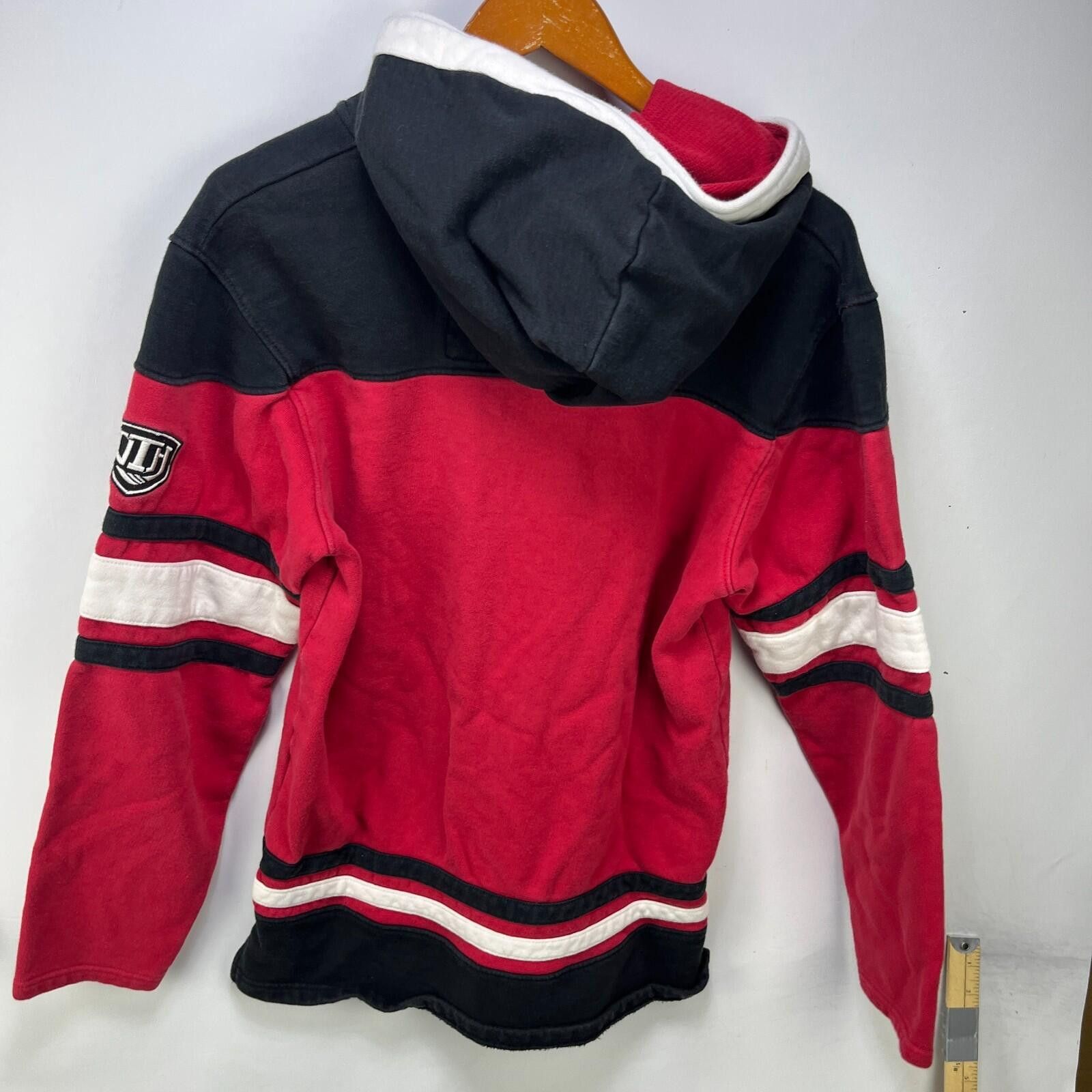 Ccm Vintage Chicago Blackhawks Lace Up Hockey Hoodie S Size ONE SIZE - 8 Thumbnail